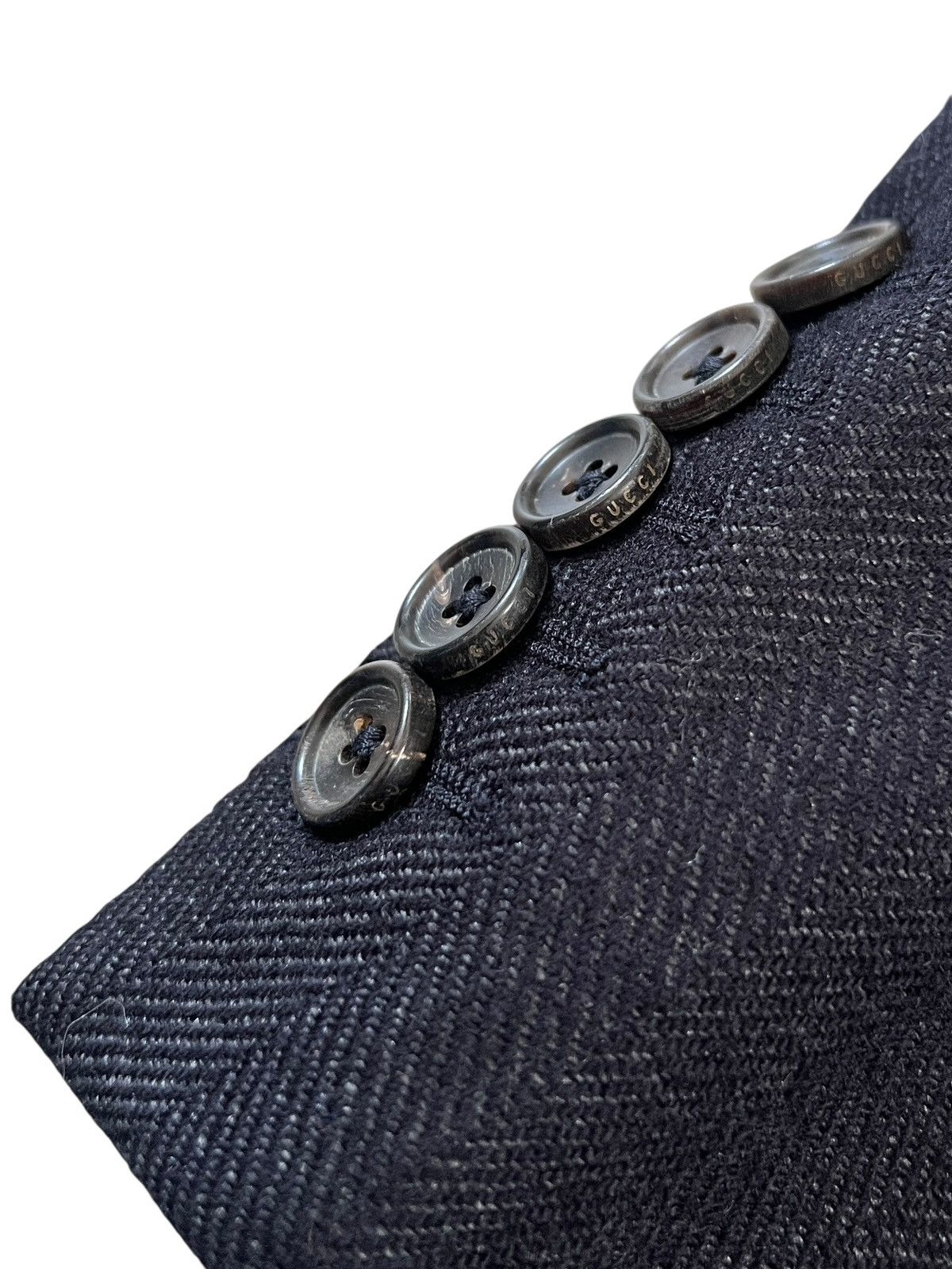 Gucci Gucci Mohair Herringbone Twill Blazer Size 50R - 6 Thumbnail