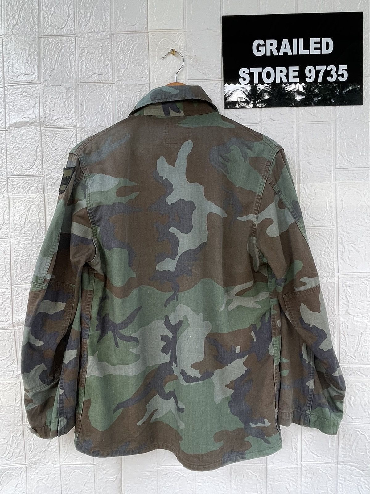 Japanese Brand Vintage Army Camo Military Jacket Size US M / EU 48-50 / 2 - 2 Thumbnail
