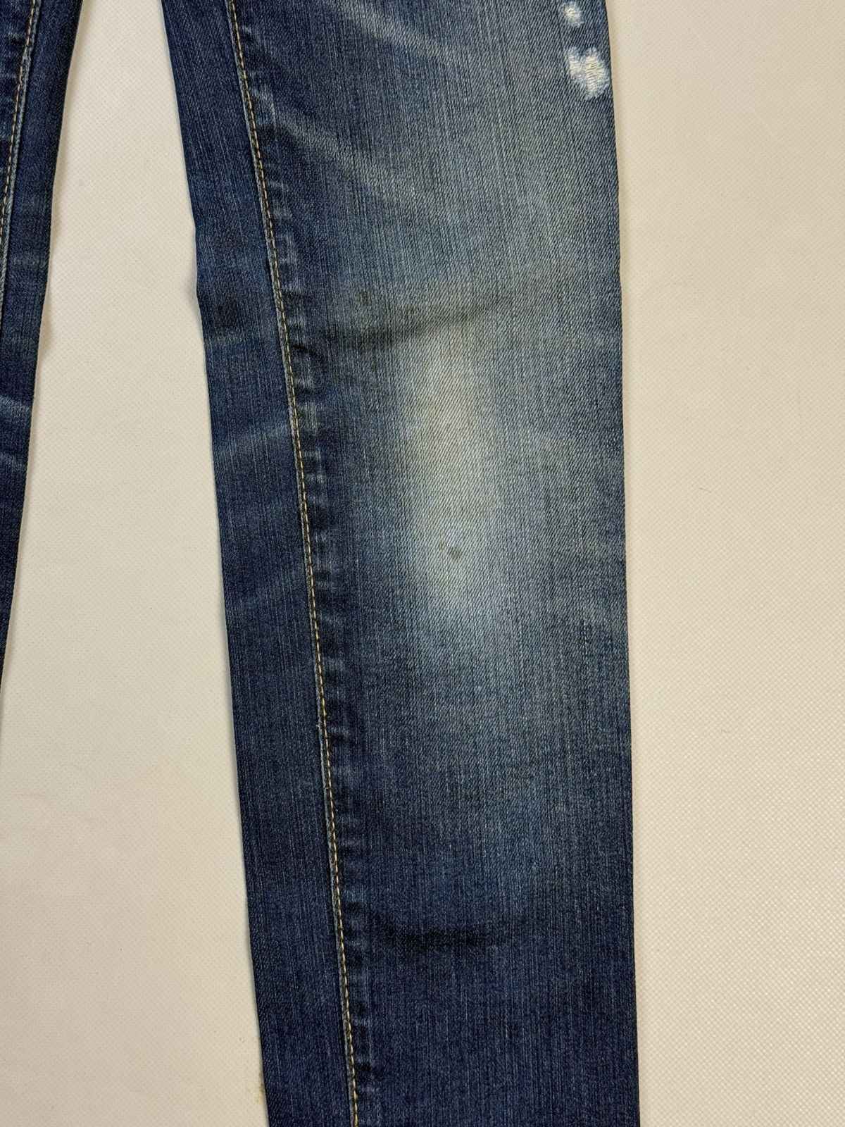 Dsquared2 Dsquared Distressed Denim Low Rise Skinny Biker Jeans Pants Size 25" / US 0 / IT 36 - 9 Thumbnail