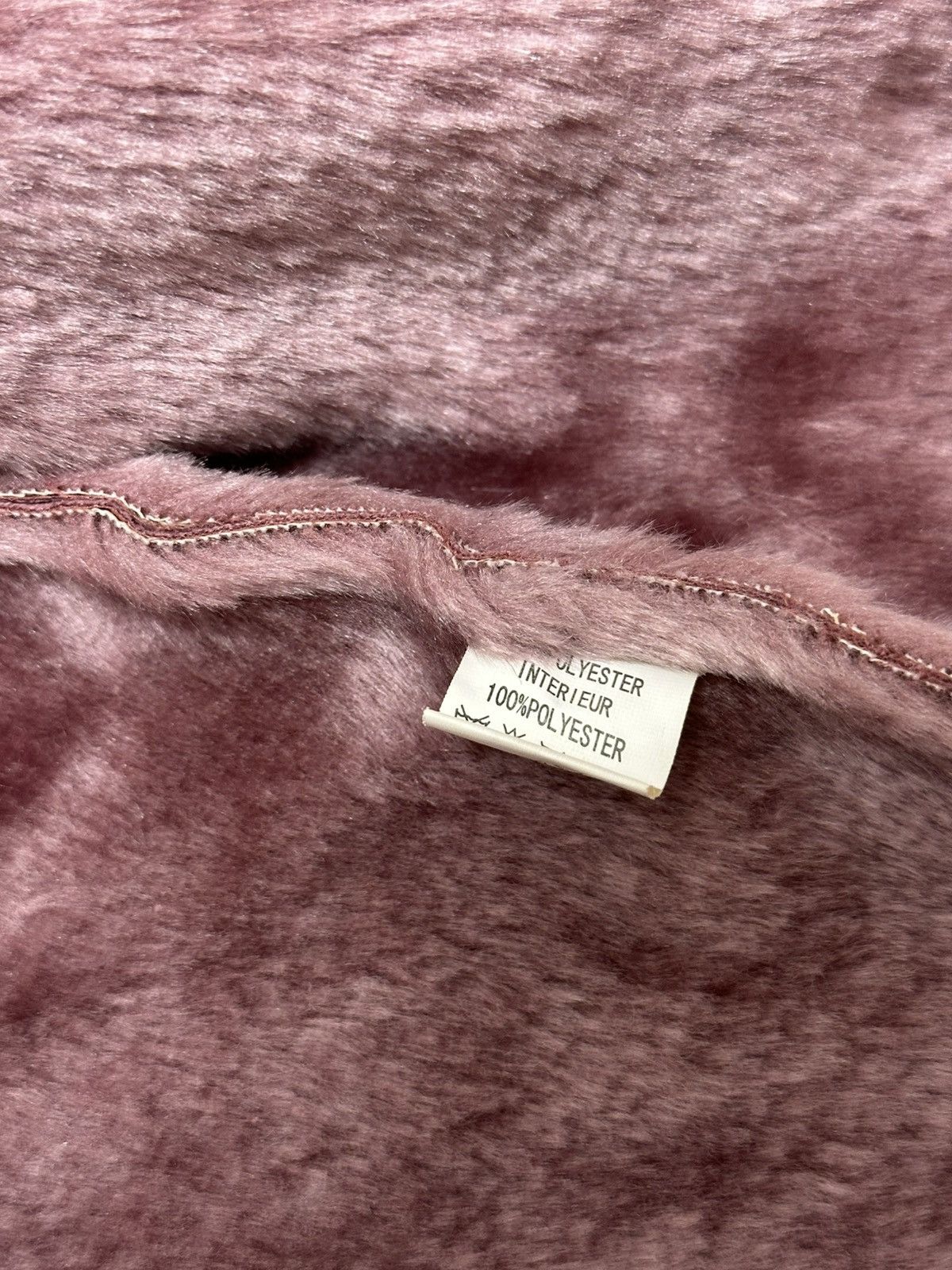 Japanese Brand × Vintage Y2K Hysteric Glamour Pink Shearling Jacket Vintage Size M / US 6-8 / IT 42-44 - 9 Thumbnail