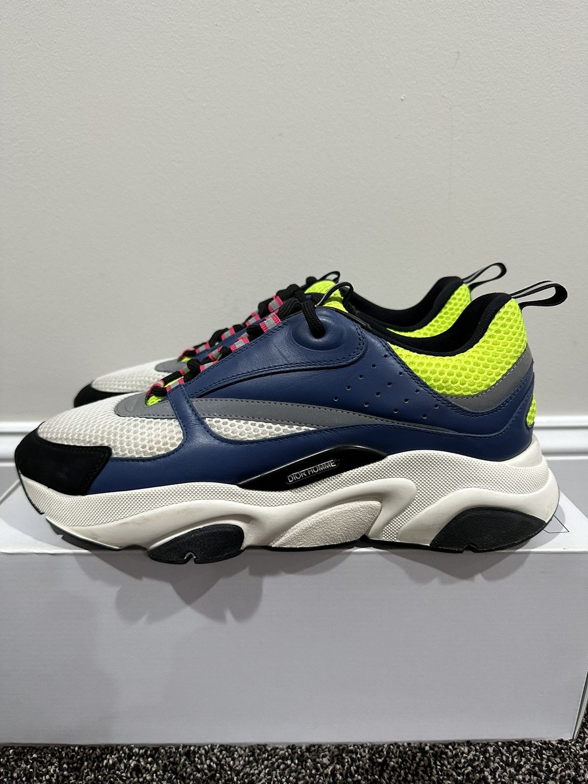 Dior Dior x Kim Jones B22 Blue, Green & White Sneakers Size US 11 / EU 44 - 2 Thumbnail