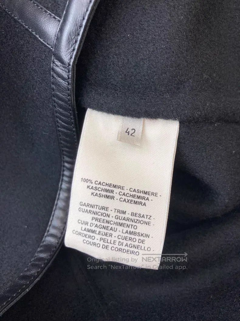 Hermes Hermes Black Cashmere and Leather Crop Jacket Size M / US 6-8 / IT 42-44 - 6 Thumbnail