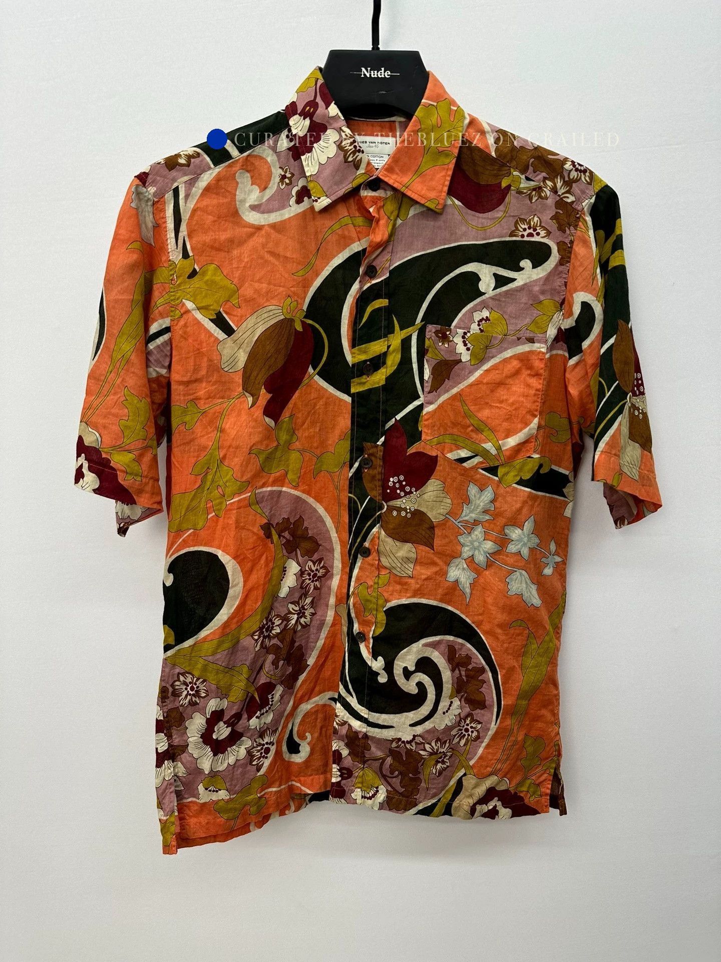 Dries Van Noten Ethnic Floral Short Sleeve Shirt Size US S / EU 44-46 / 1 - 1 Thumbnail