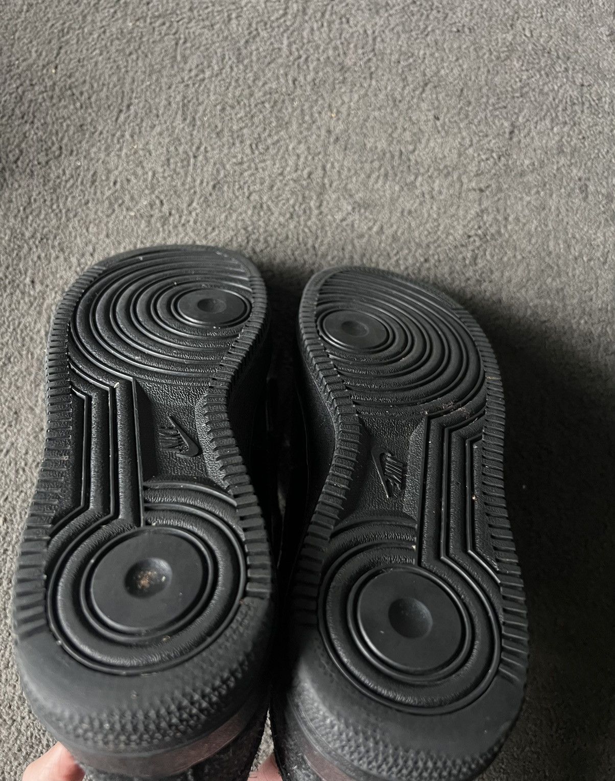 Nike Black Suede Air Force 1 Size US 9.5 / EU 42-43 - 2 Thumbnail