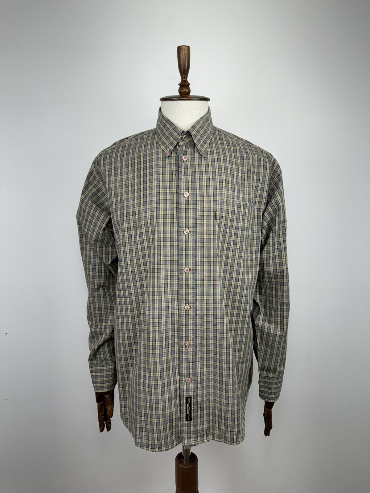 Barbour Men’s Vintage Barbour Long Sleeve Button Down Shirt size XL Size US XL / EU 56 / 4 - 1 Thumbnail