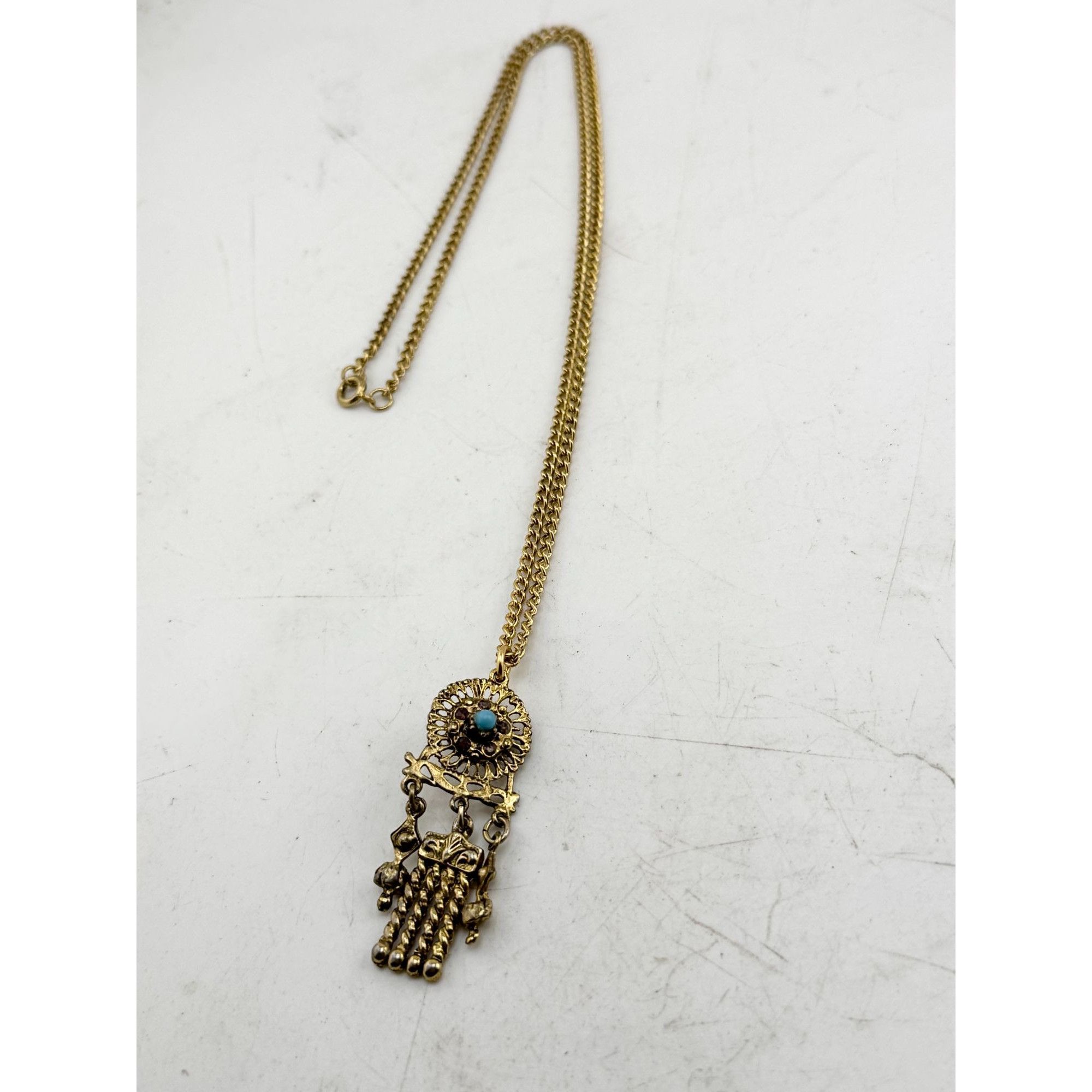 Vintage Vintage gold tassel chain necklace Size ONE SIZE - 3 Thumbnail