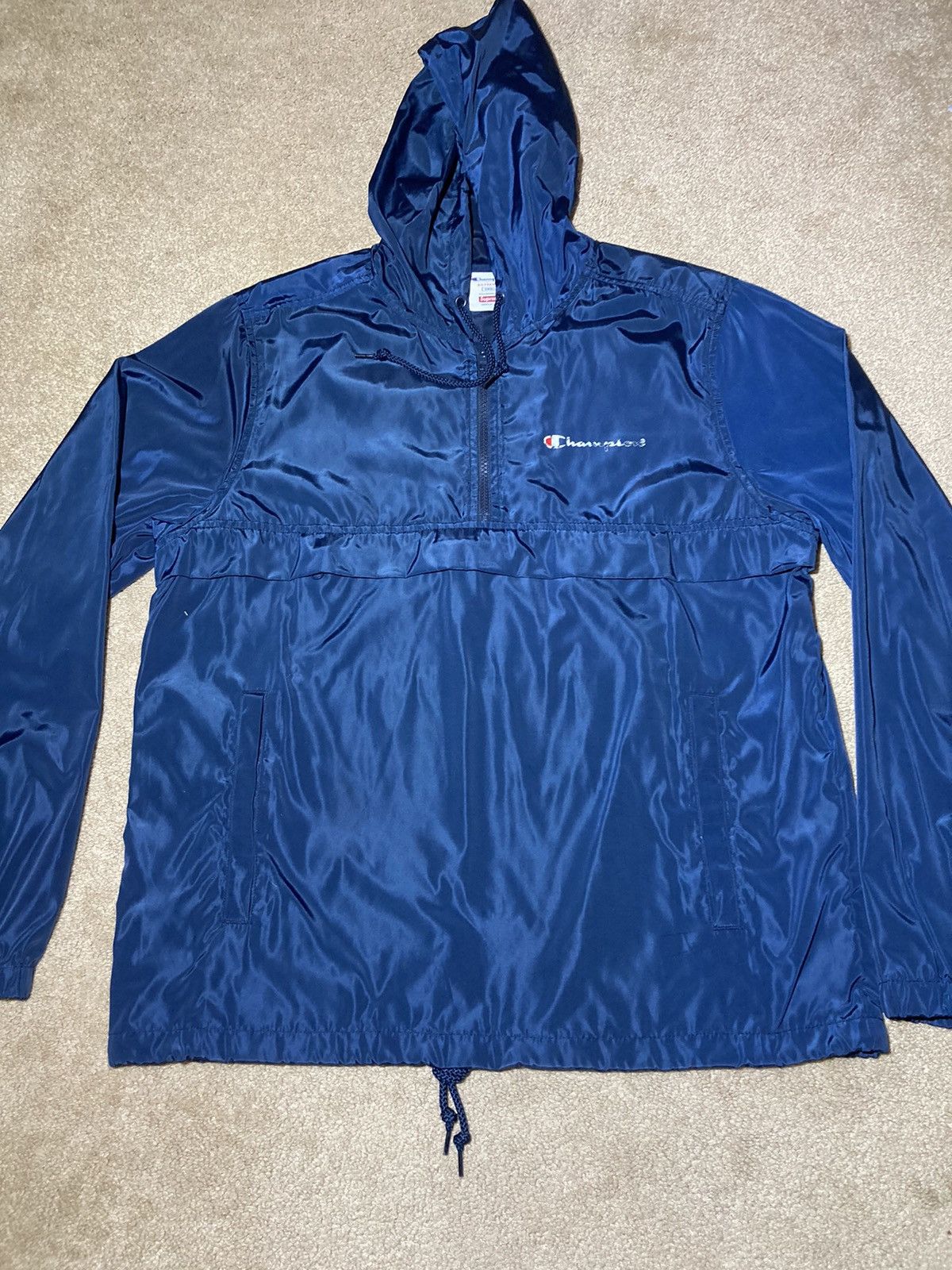 Champion × Supreme SS15 Supreme Champion Anorak Rain Jacket 2015 Collab Navy Size US S / EU 44-46 / 1 - 3 Thumbnail