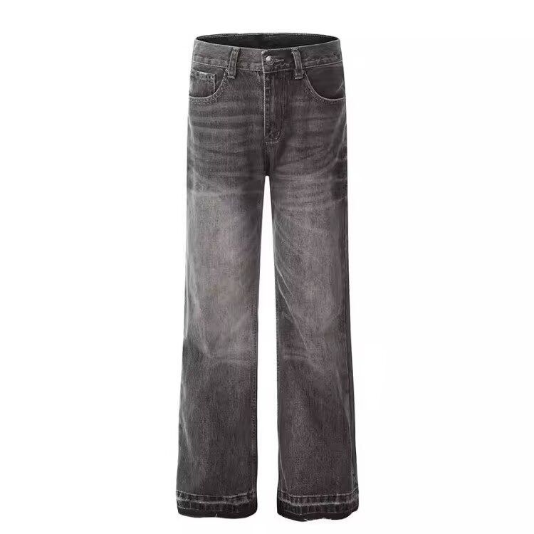 Japanese Brand Retro loose washed micro flared jeans Size US 32 / EU 48 - 5 Thumbnail
