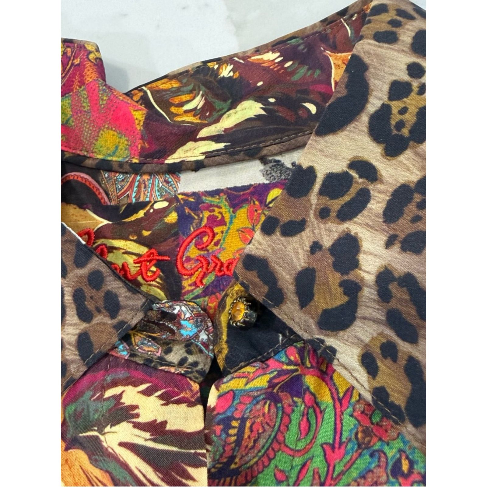 Robert Graham Robert Graham GabrielaPrint SilkBlend Shirt Womens Small Size S / US 4 / IT 40 - 12 Thumbnail