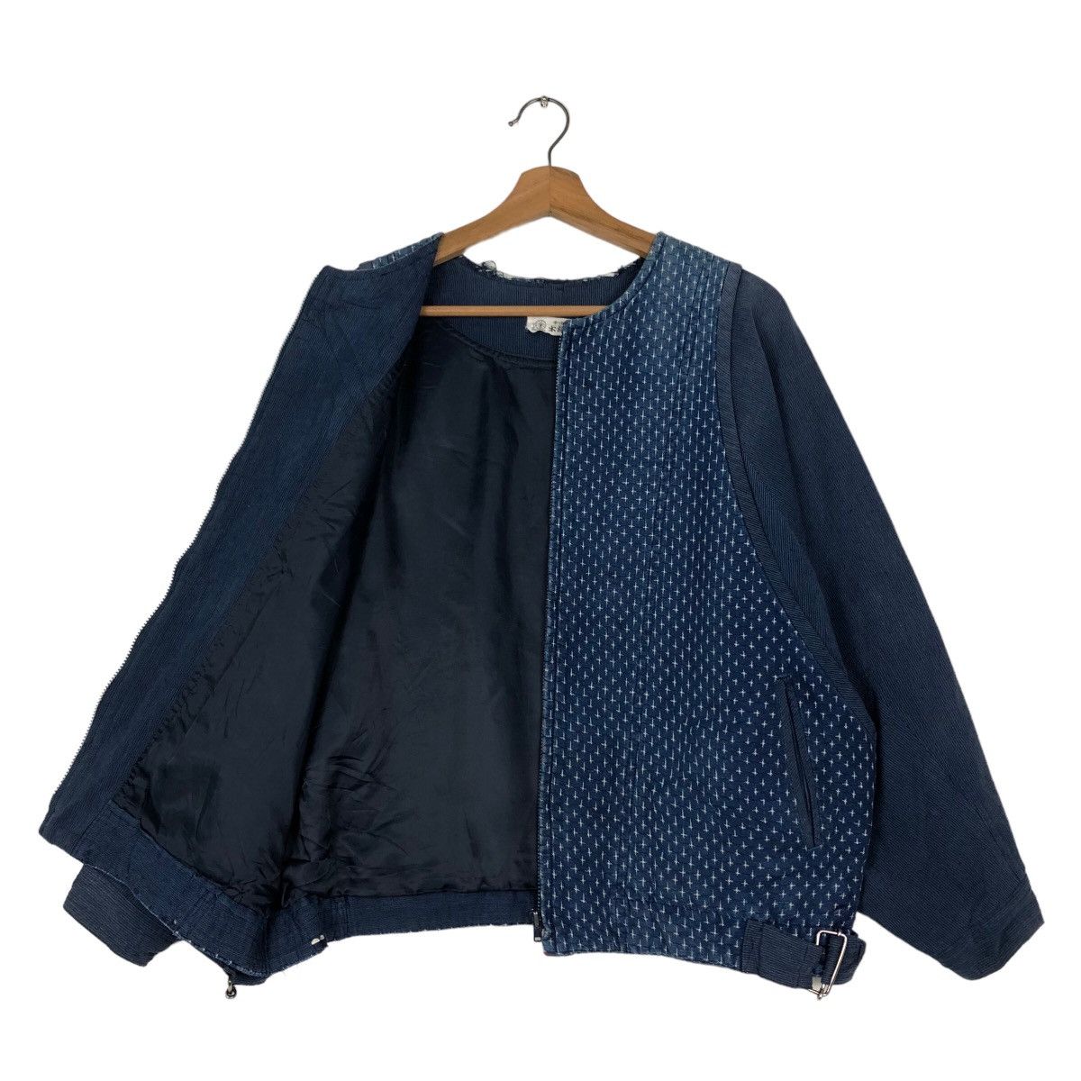 Japanese Brand 🔥Vintage Indigo Blur Blue Denim Jacket Button Japan Made Size US M / EU 48-50 / 2 - 11 Thumbnail