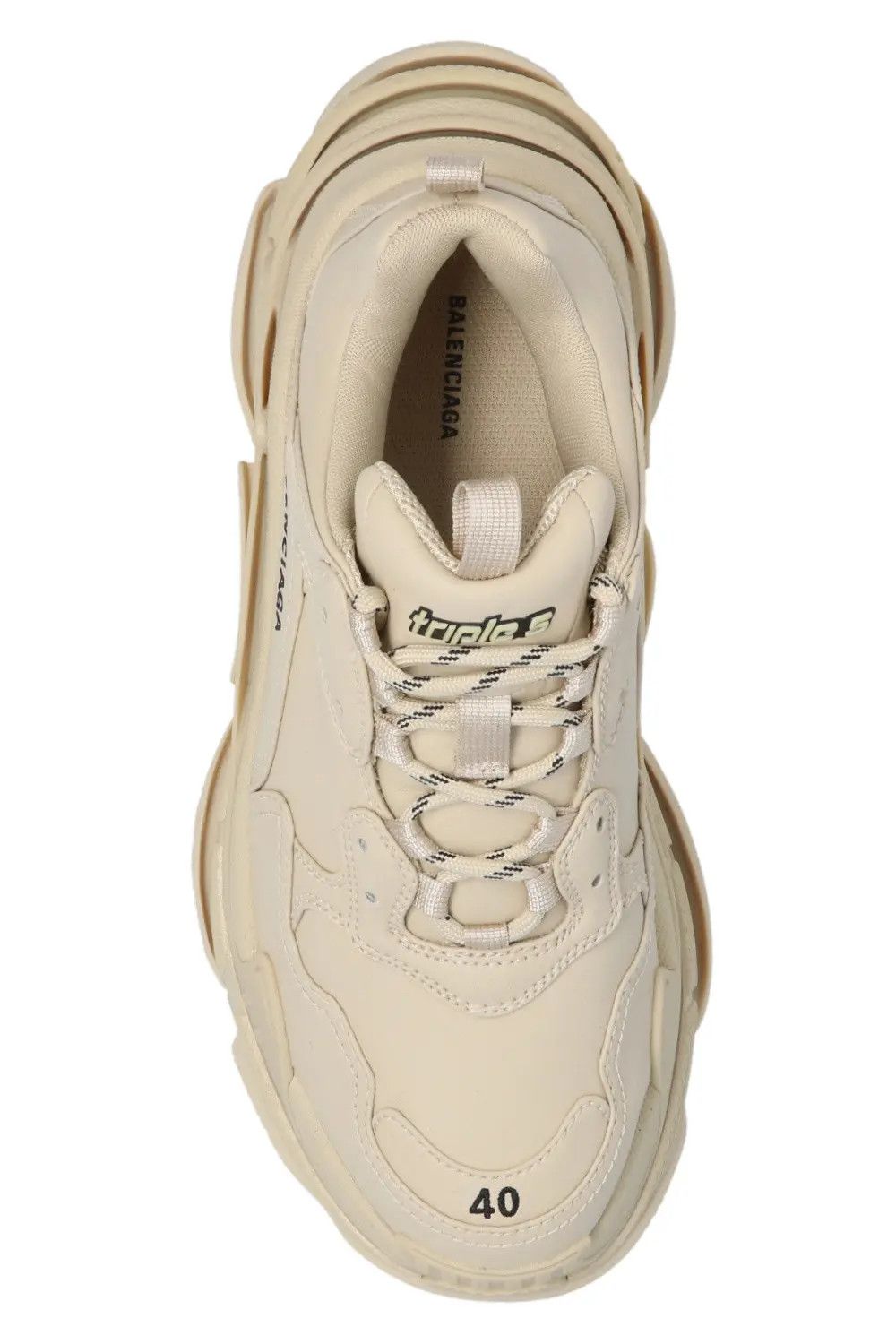 Balenciaga o1bcso1str1224 Triple S Sneakers in Beige Size US 11 / IT 41 - 6 Thumbnail