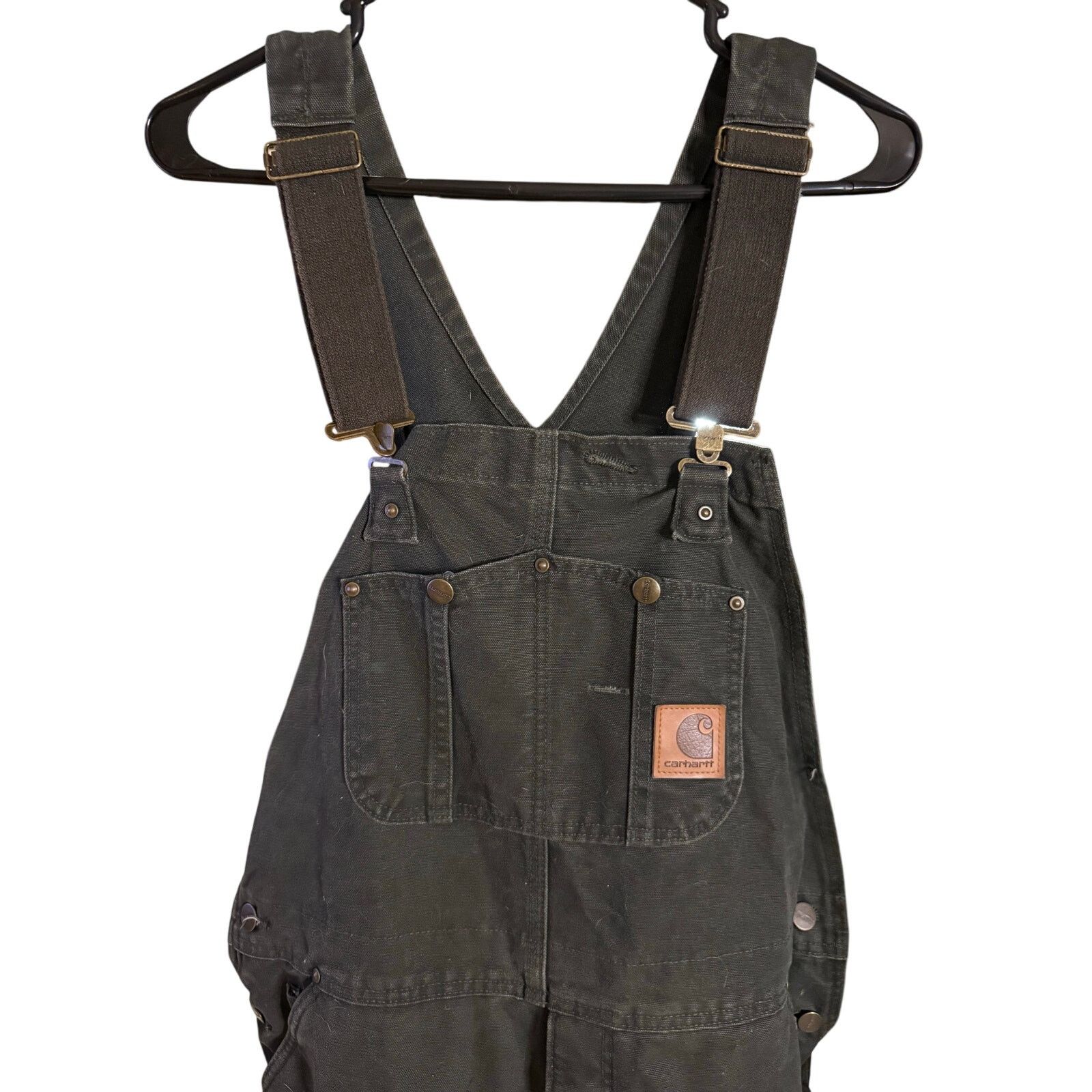 Carhartt Carhartt Black Double Knee Overalls Size US 38 / EU 54 - 2 Thumbnail