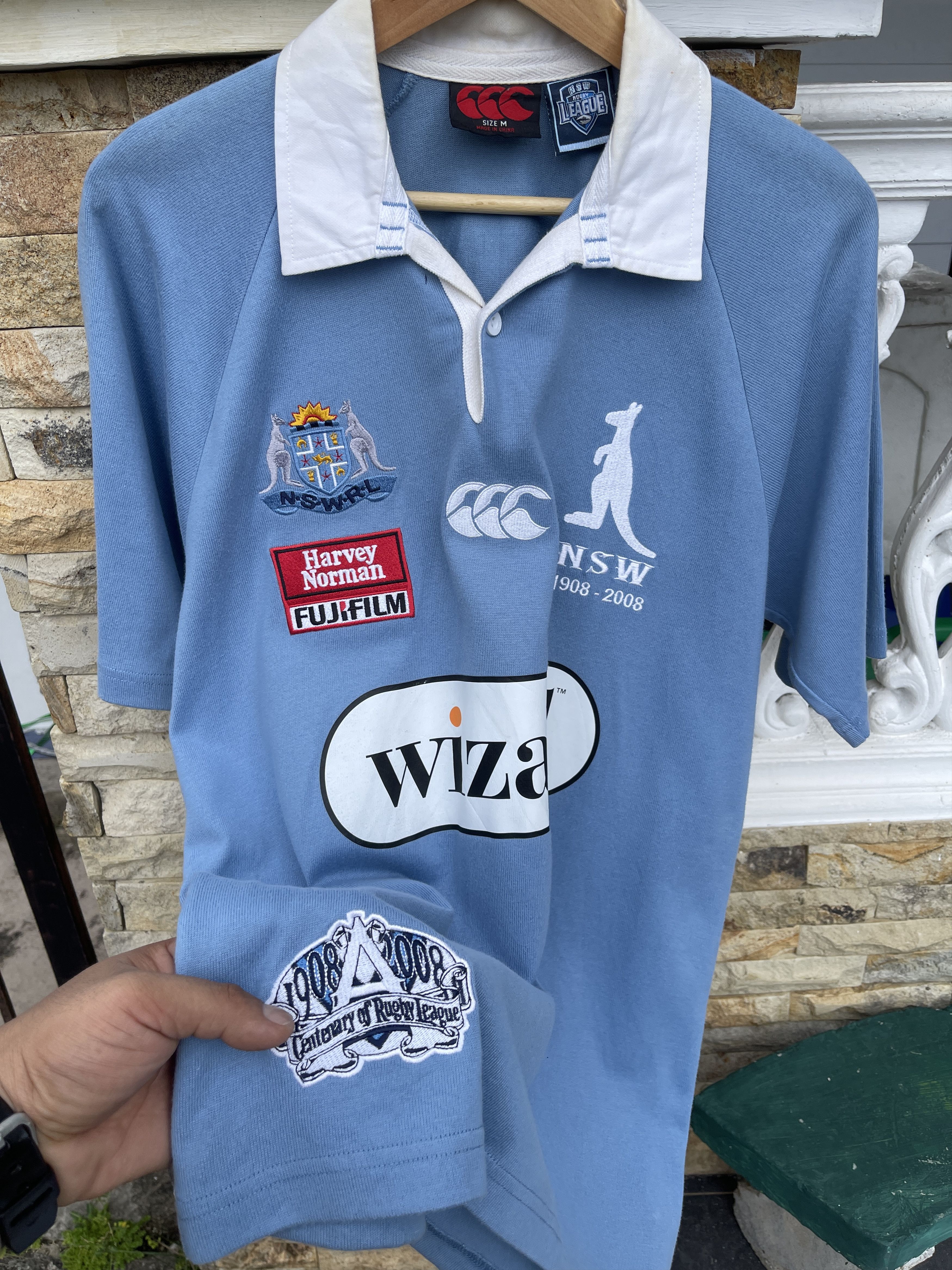Canterbury of New Zealand LastDrop🔥Vtg Canterbury NSW Blue State Of Origin Rugby Shirt Size US M / EU 48-50 / 2 - 3 Thumbnail