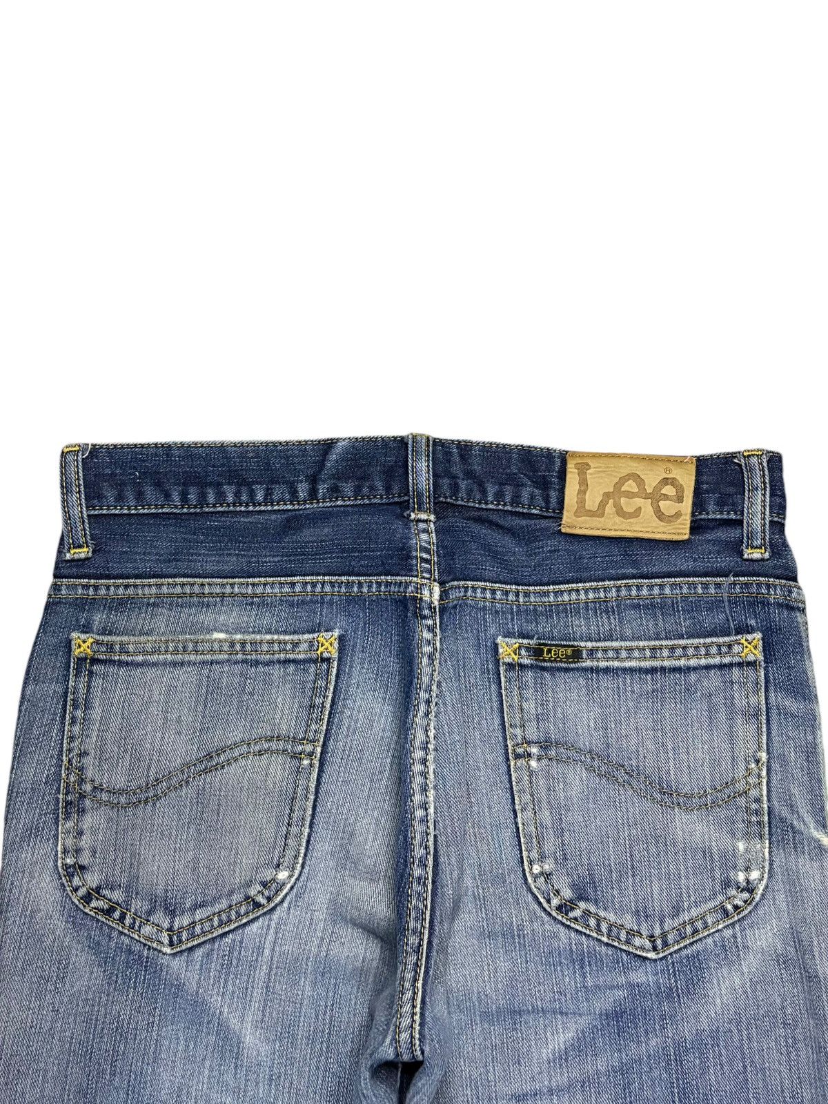 Lee Vintage Lee Faded Wash Distressed Flare Jeans Size US 31 - 8 Thumbnail