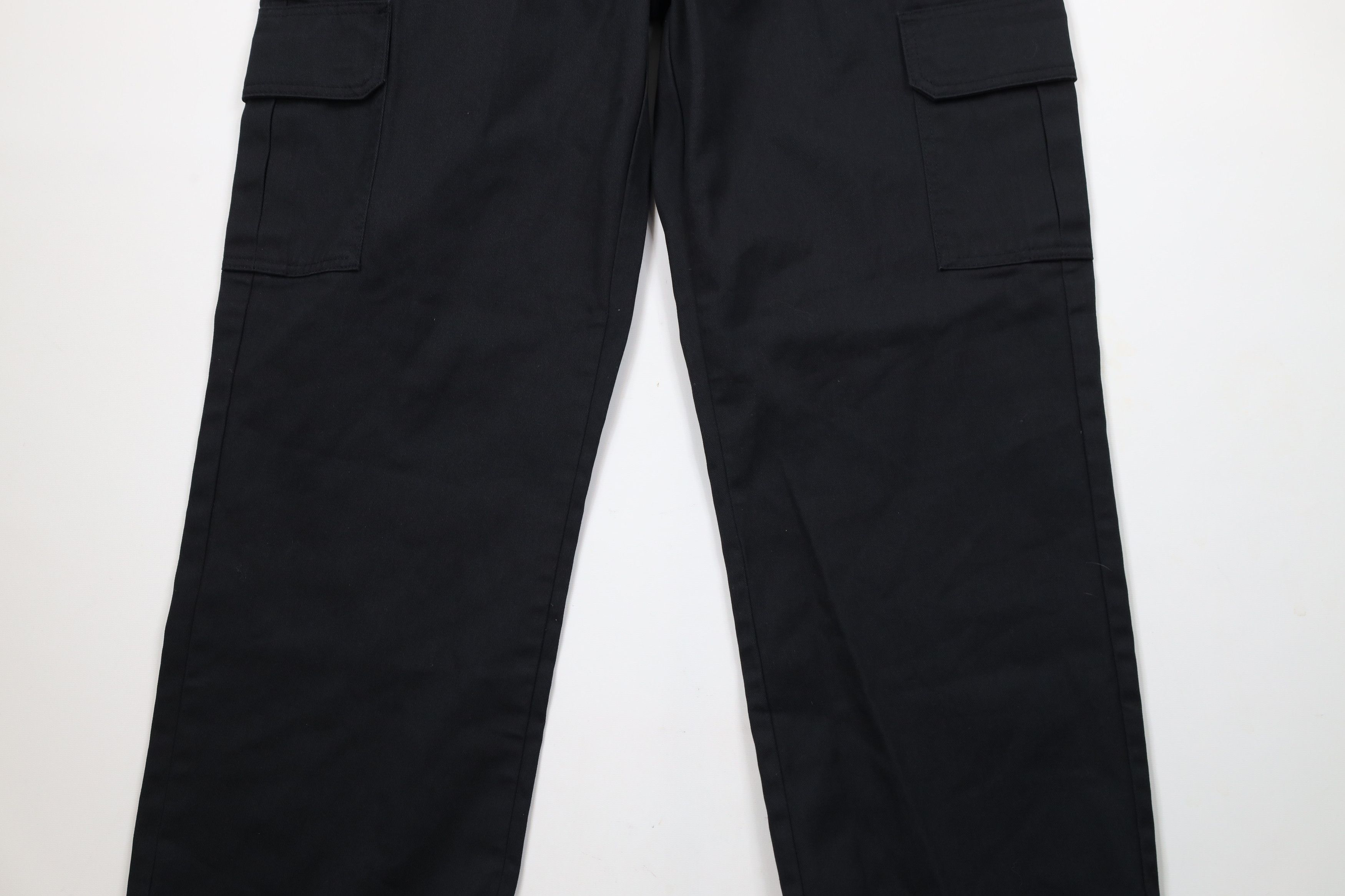 Dickies × Vintage Vintage Y2K Dickies Straight Wide Leg Cargo Pants Black Size US 36 / EU 52 - 3 Thumbnail