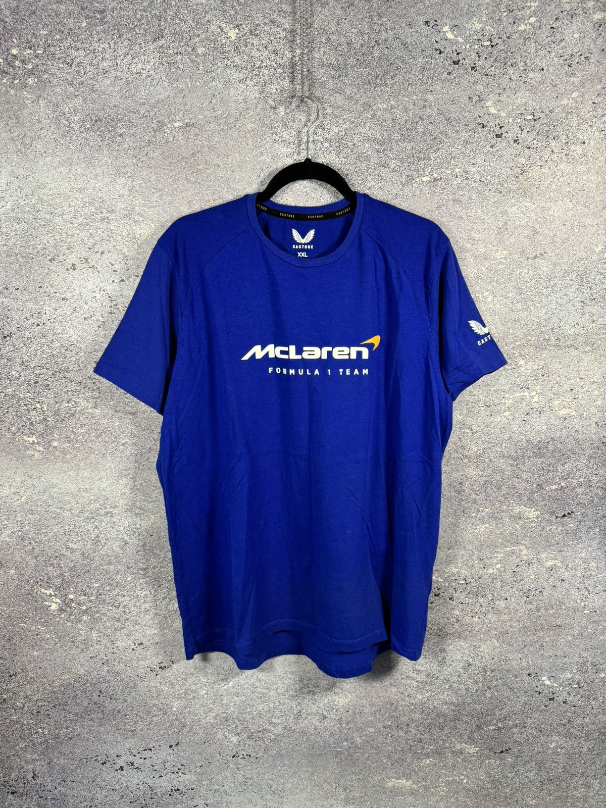 Castore × Formula 1 × Malcolm McLaren McLaren Formula 1 Team Racing T Shirt Blue Men’s XLarge Size US XL / EU 56 / 4 - 1 Thumbnail