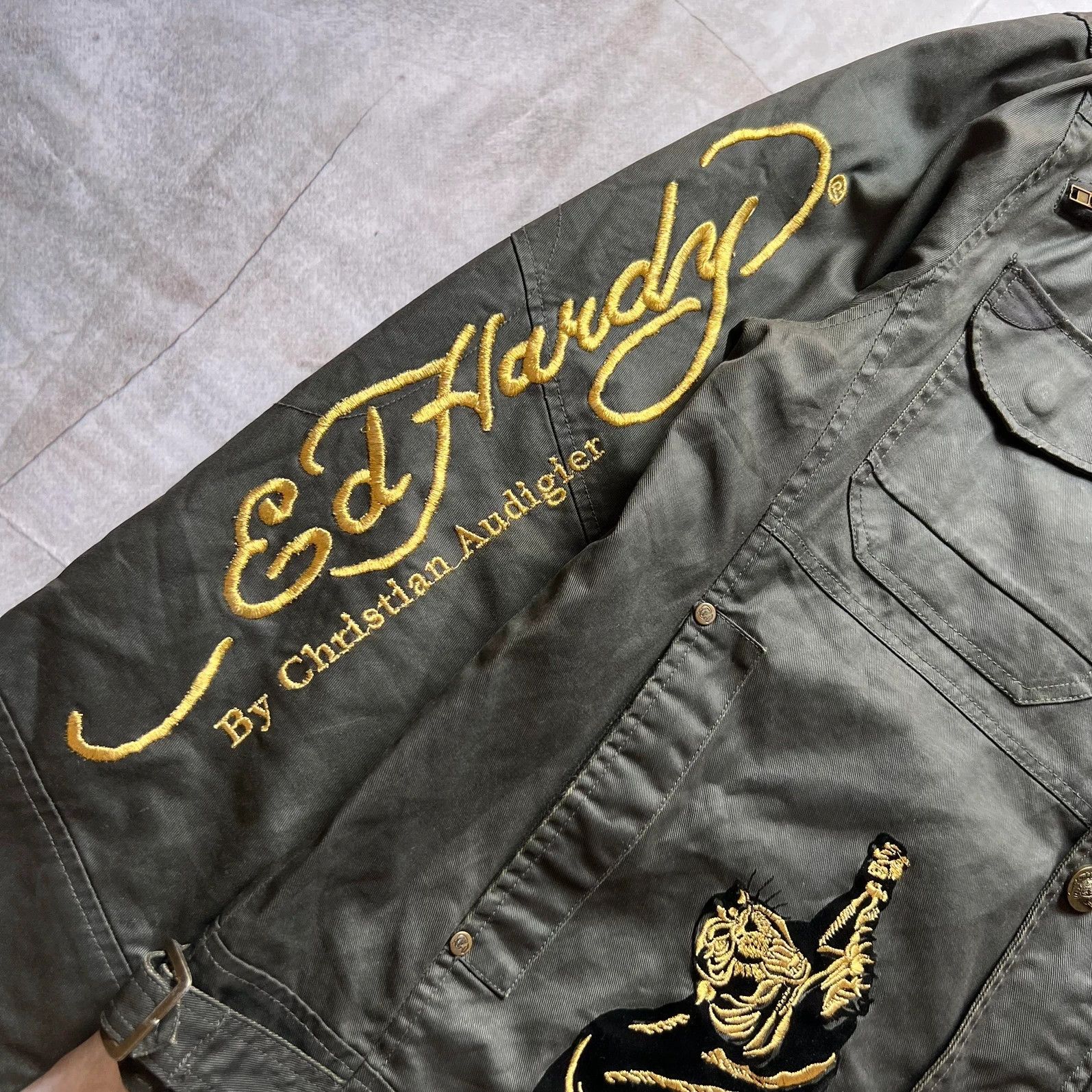 Hysteric Glamour vintage Ed Hardy by Christian Audiger jacket coat tiger Y2K Size US L / EU 52-54 / 3 - 7 Thumbnail
