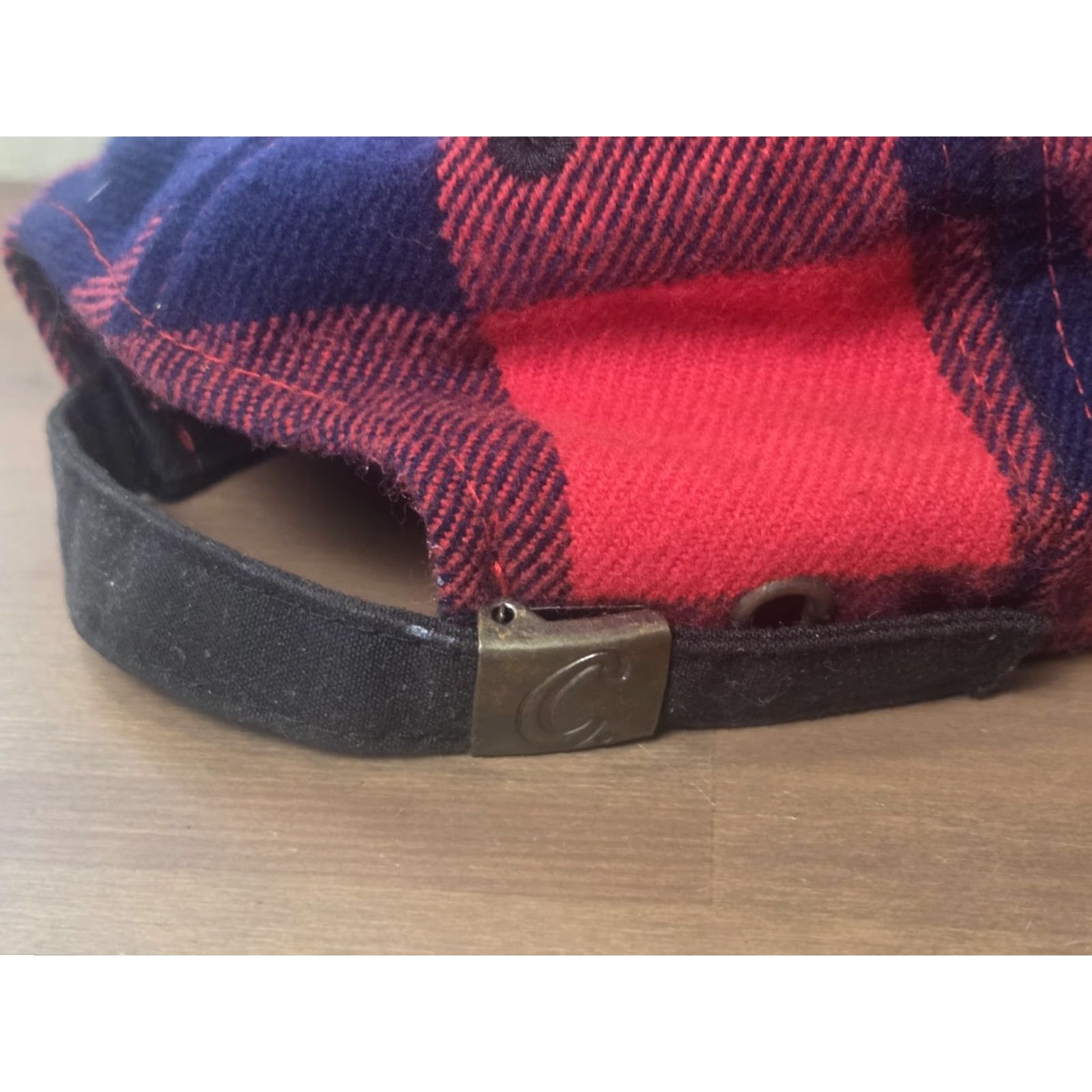 Vintage Cabela's Hat Mens One Size Red Black Buffalo Plaid Outdoor Hat Snapback Adjustable Strapback Modern Plaid Outdoor Mens Size ONE SIZE - 4 Thumbnail