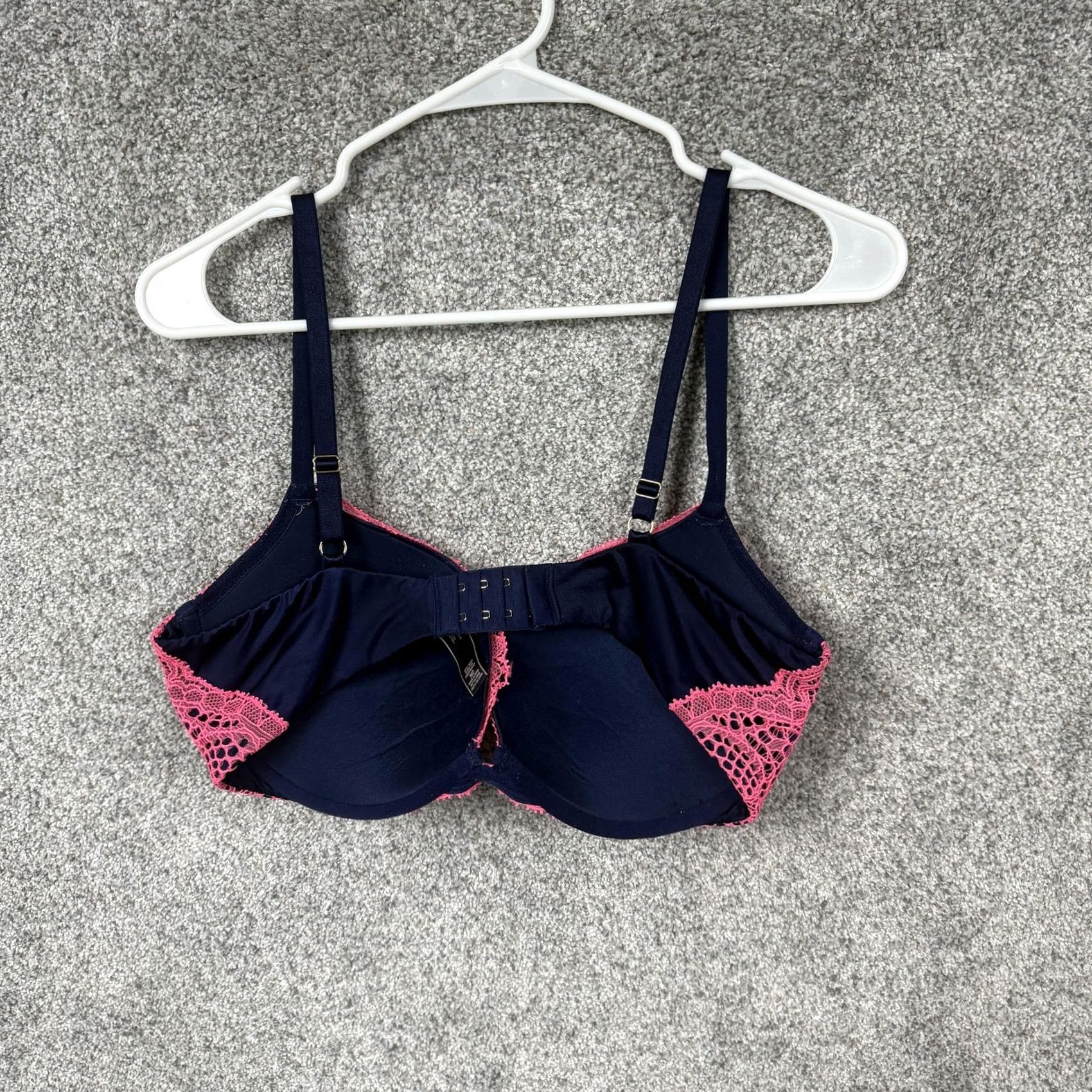 Victoria's Secret Victoria's Secret Very Sexy Push Up Bra 36D Pink Lace Underwire Padded Coquette Womens Bra Size ONE SIZE - 4 Thumbnail