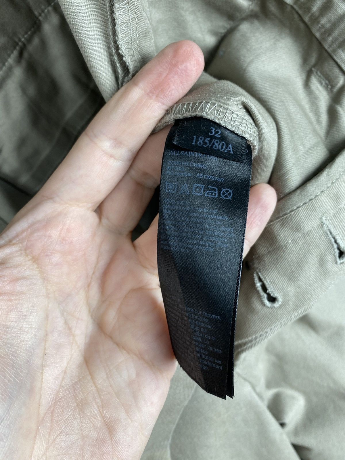 Allsaints Allsaints Porter Chino Cropped Pants Cotton size 32 Size US 32 / EU 48 - 7 Thumbnail