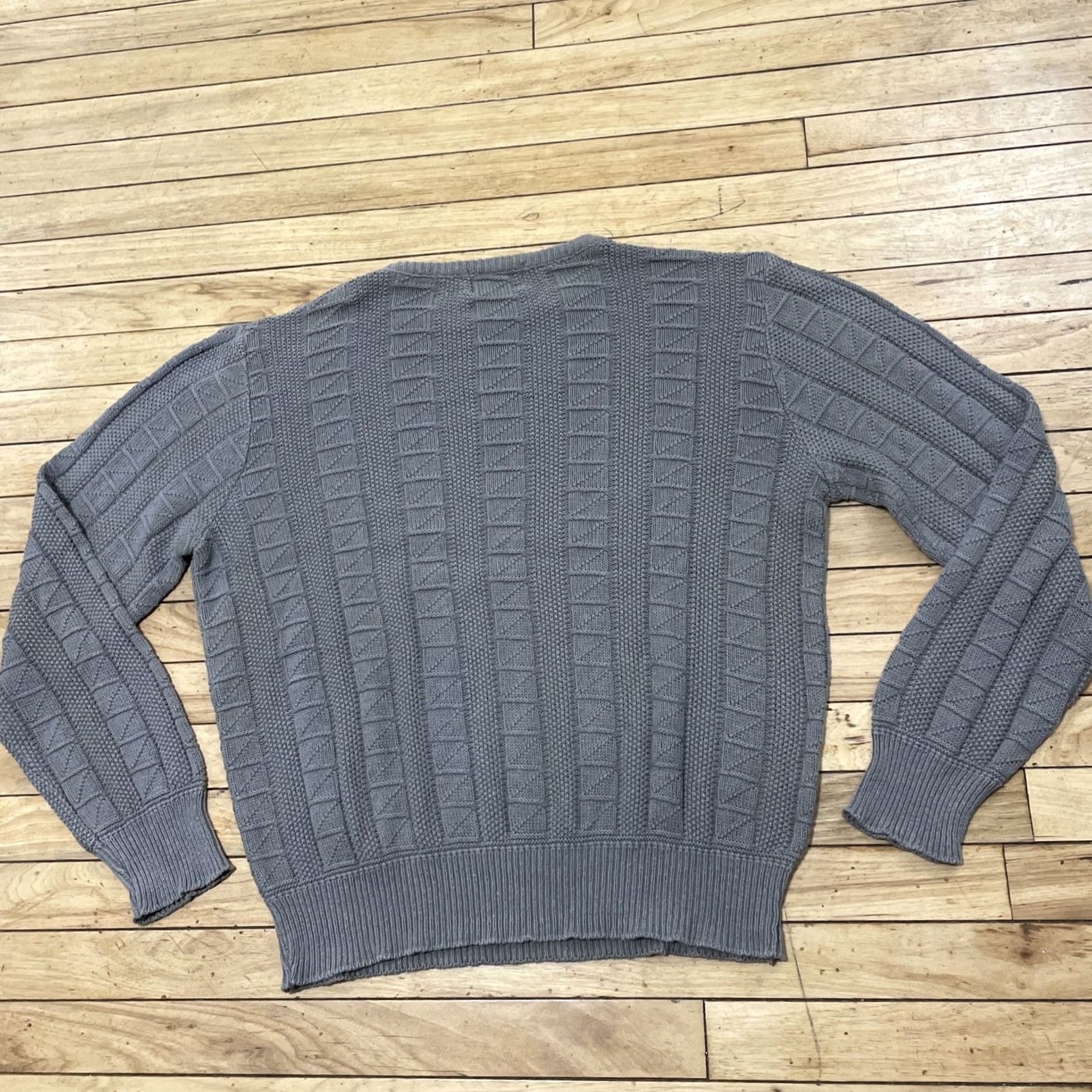 Vintage VINTAGE Tony Lambert Collections Sweater Men L Crew Neck Green 100% Cotton Knit Pullover Casual Winter Fall Spring Modern Classic Money Size US L / EU 52-54 / 3 - 2 Thumbnail