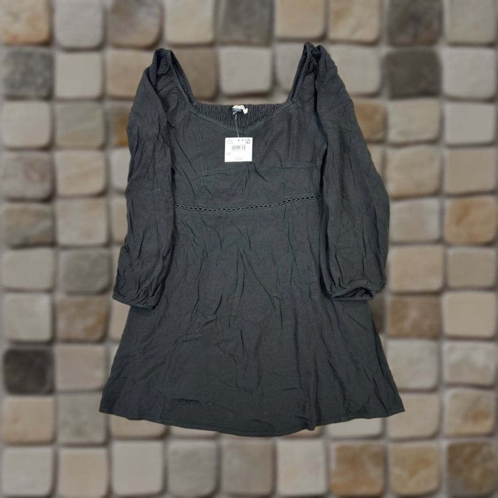 American Eagle Outfitters American Eagle Outfitters Blouse Womens Medium Black Floral Flower Basic New Spring Summer Size M / US 6-8 / IT 42-44 - 1 Thumbnail