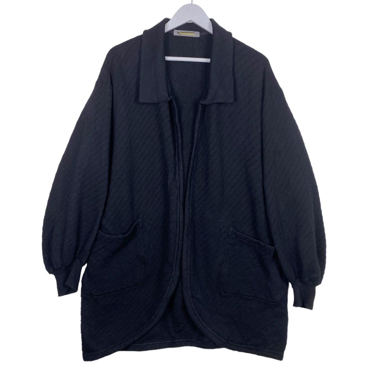 Issey Miyake 💥80s ISSEY MIYAKE OPEN FRONT BUTTONLESS KNIT CARDIGAN Size US XL / EU 56 / 4 - 1 Thumbnail