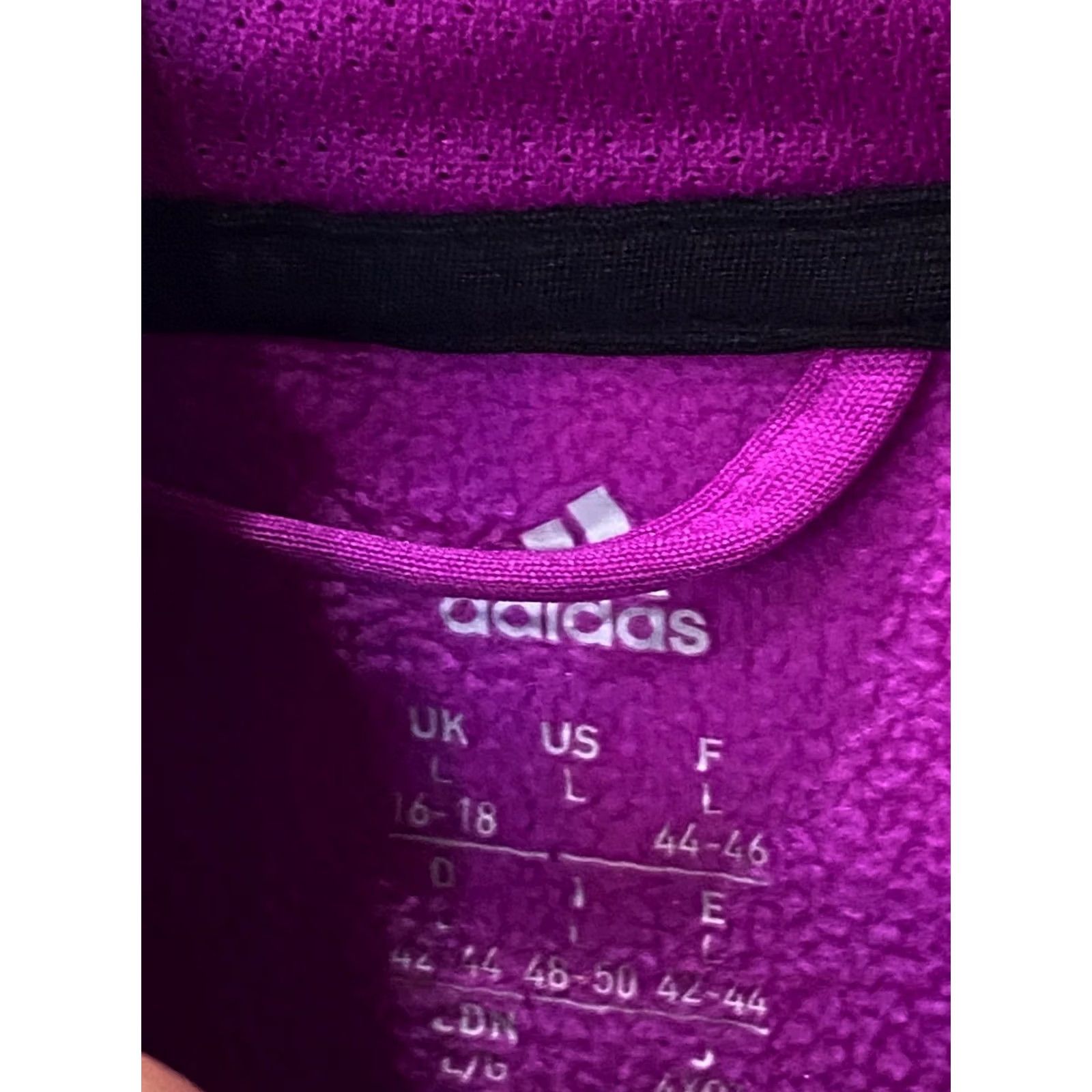 Adidas WOMENS Adidas Purple Hoody SWEATER Large L 16 18 Size L / US 10 / IT 46 - 7 Thumbnail