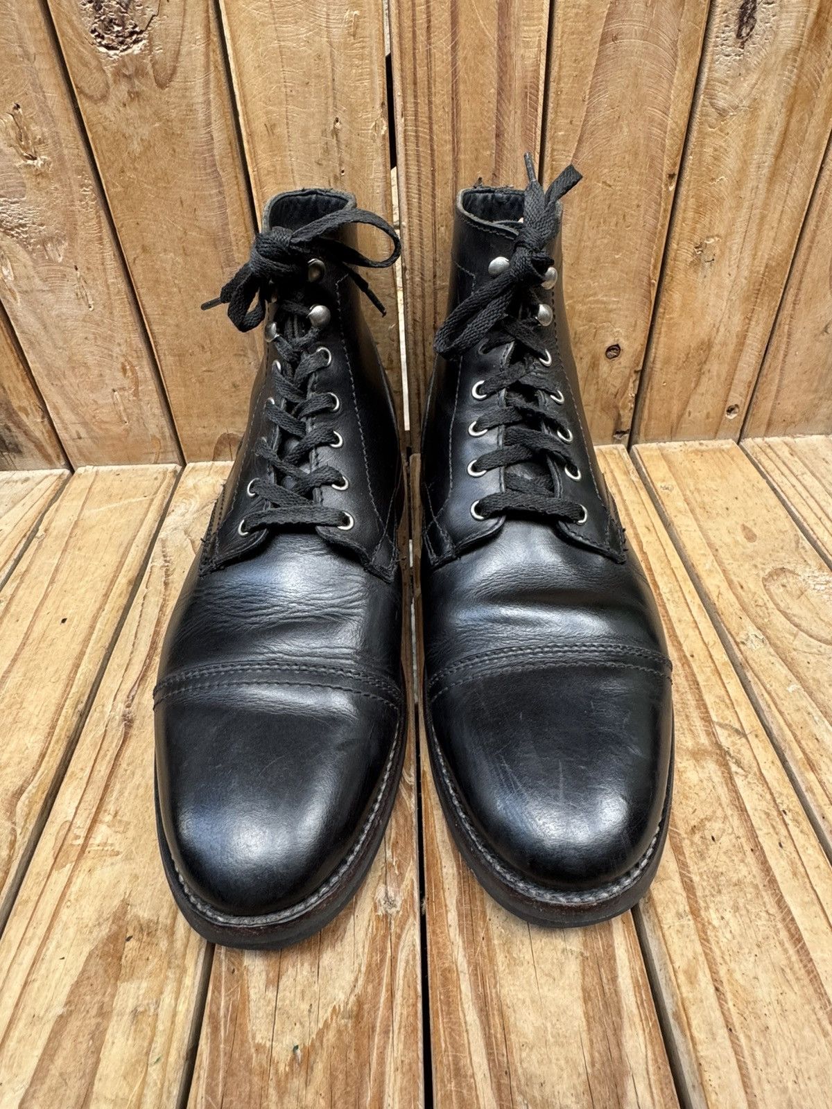 Thursday Boot Company Thursday boots company captain black cap toe leather boots Size US 10 / EU 43 - 2 Thumbnail