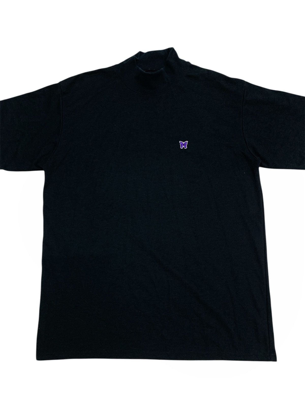 Needles Needles Mock Neck T-shirt poly jersey black Size US M / EU 48-50 / 2 - 5 Thumbnail