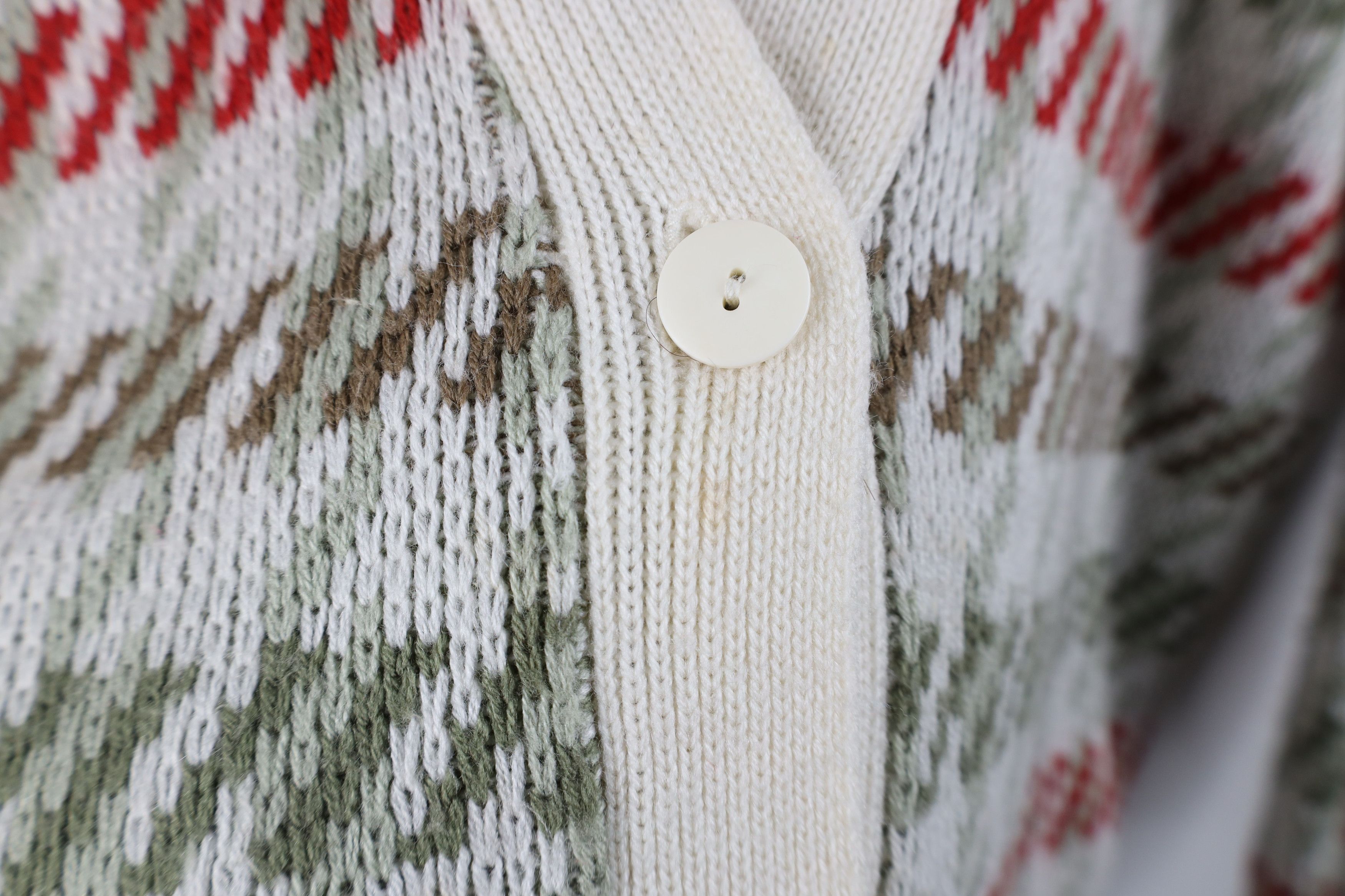 Vintage Vintage 90s Streetwear Striped Knit Cardigan Sweater Size S / US 4 / IT 40 - 4 Thumbnail