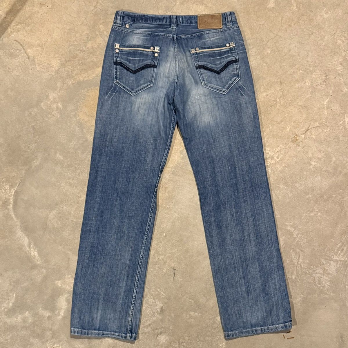 Dolce & Gabbana Vtg 2000s Dolce & Gabbana Faded Baggy Denim Grunge ERD Y2K Size US 34 / EU 50 - 10 Thumbnail
