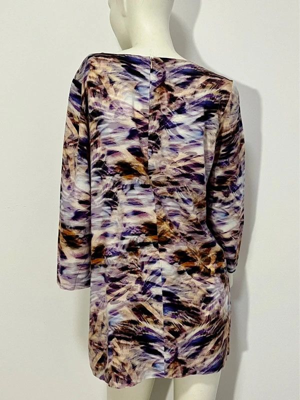 Escada Escada Emylia Sheath Midi Dress Purple Multicolor Size M / US 6-8 / IT 42-44 - 6 Thumbnail