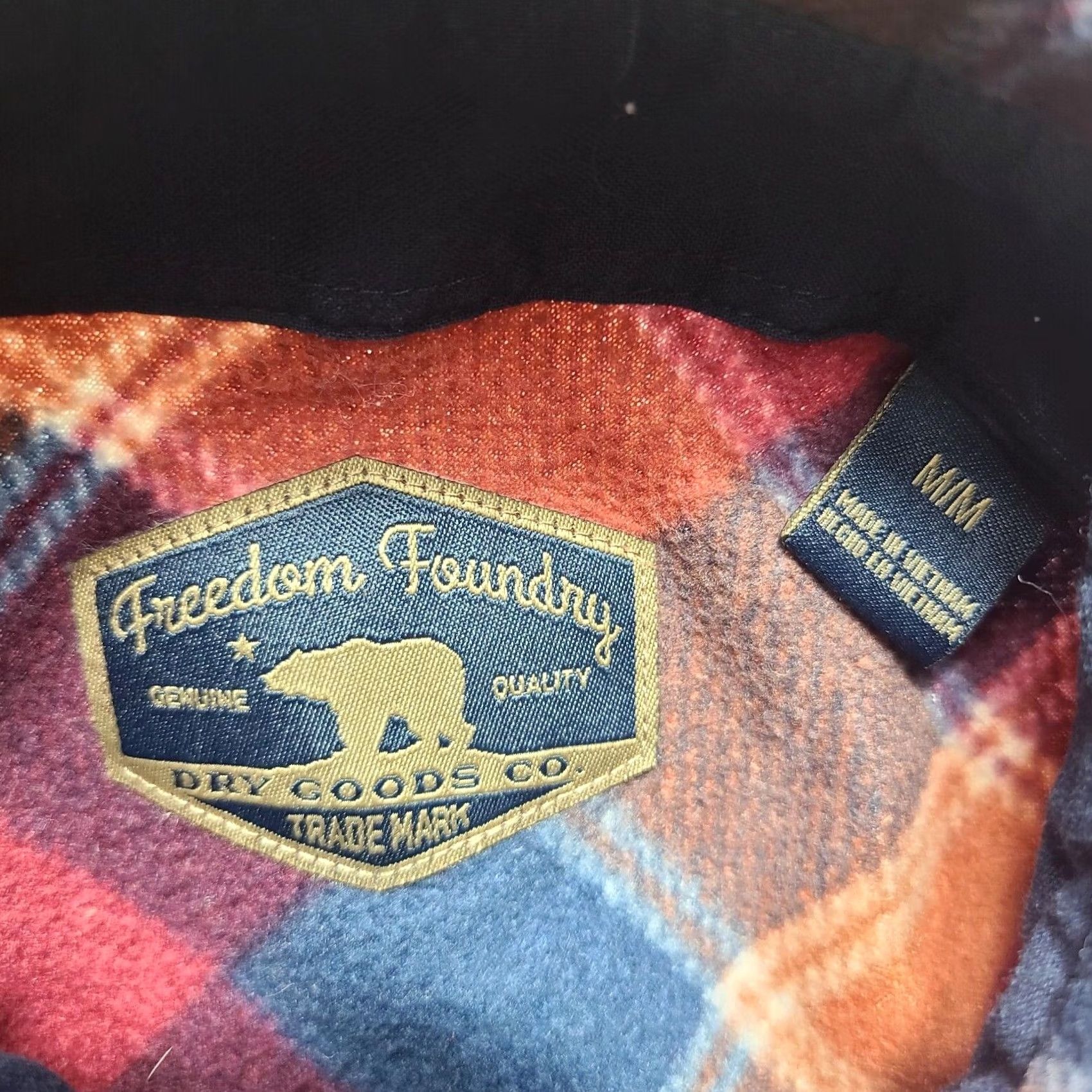 Vintage Freedom Foundry Dry Goods Co. Men's Flannel Fleece Shirts Lot Of 2 - Red & Blue Size US M / EU 48-50 / 2 - 7 Thumbnail