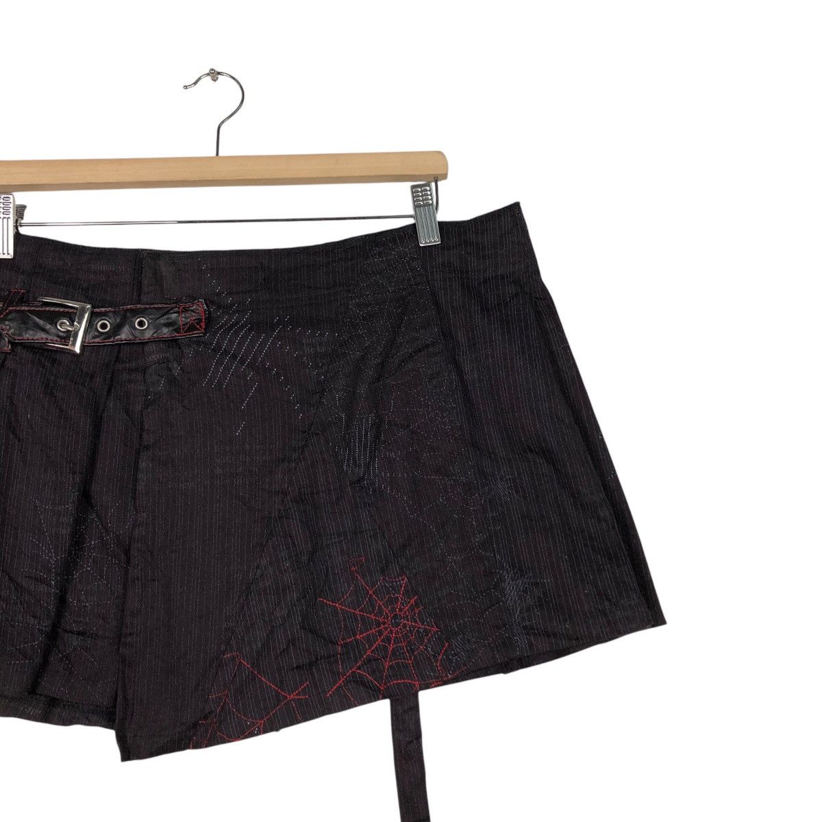 Hysteric Glamour 📌Vintage Mini Skirt Bondage Parachute Biker Design Size 38" / US 16 / IT 52 - 7 Thumbnail
