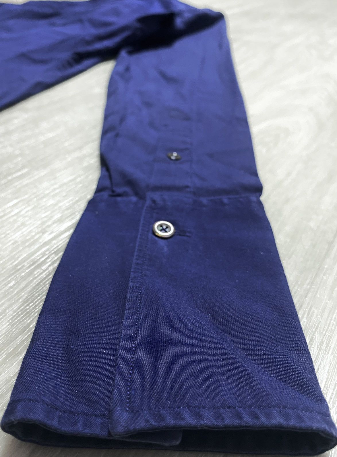 Ralph Lauren Black Label Ralph Lauren Black Label Navy Stretchy Luxury Blouse Shirt Size XS / US 0-2 / IT 36-38 - 21 Thumbnail
