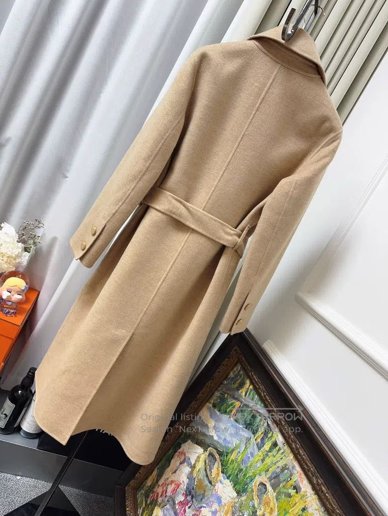 Loro Piana Loro Piana Honey Yellow Camel Long Cashmere Coat with Belt Size XS / US 0-2 / IT 36-38 - 2 Thumbnail