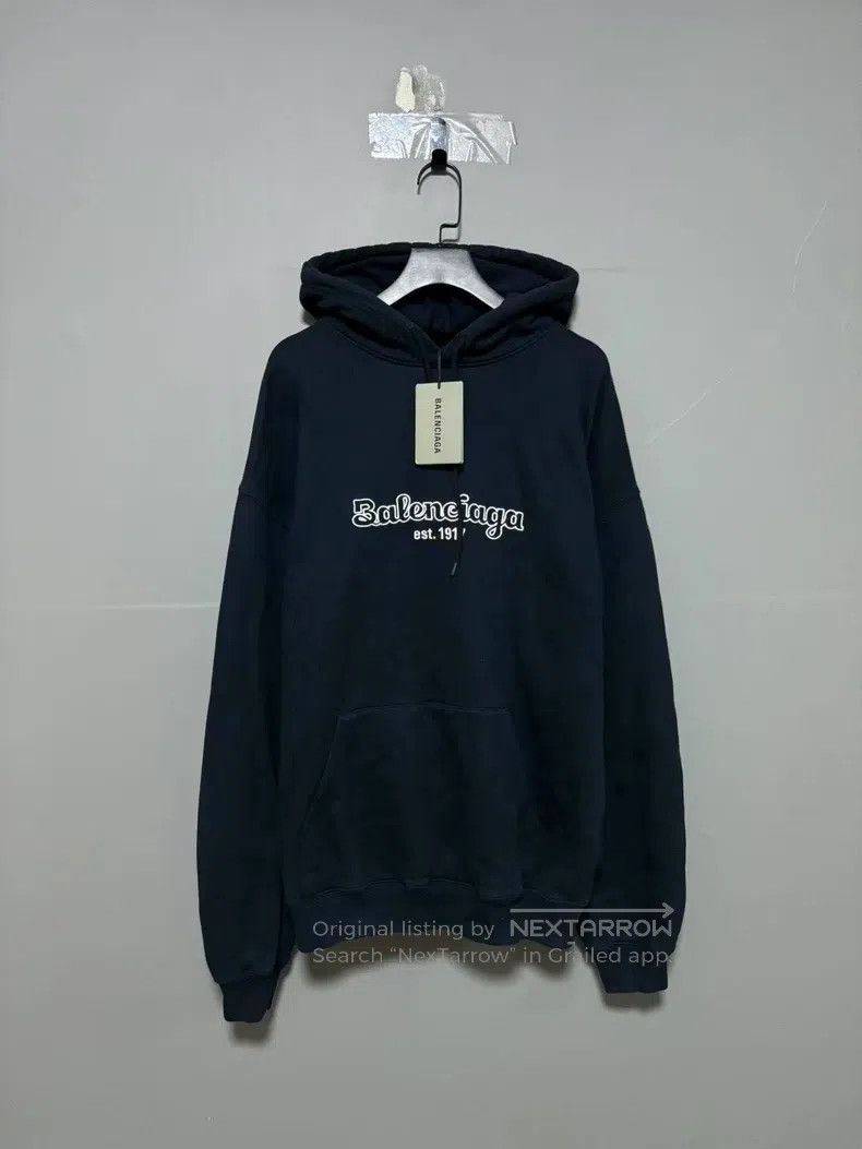 Balenciaga Balenciaga Embroidered logo hooded sweatshirt, size M Size US M / EU 48-50 / 2 - 1 Thumbnail