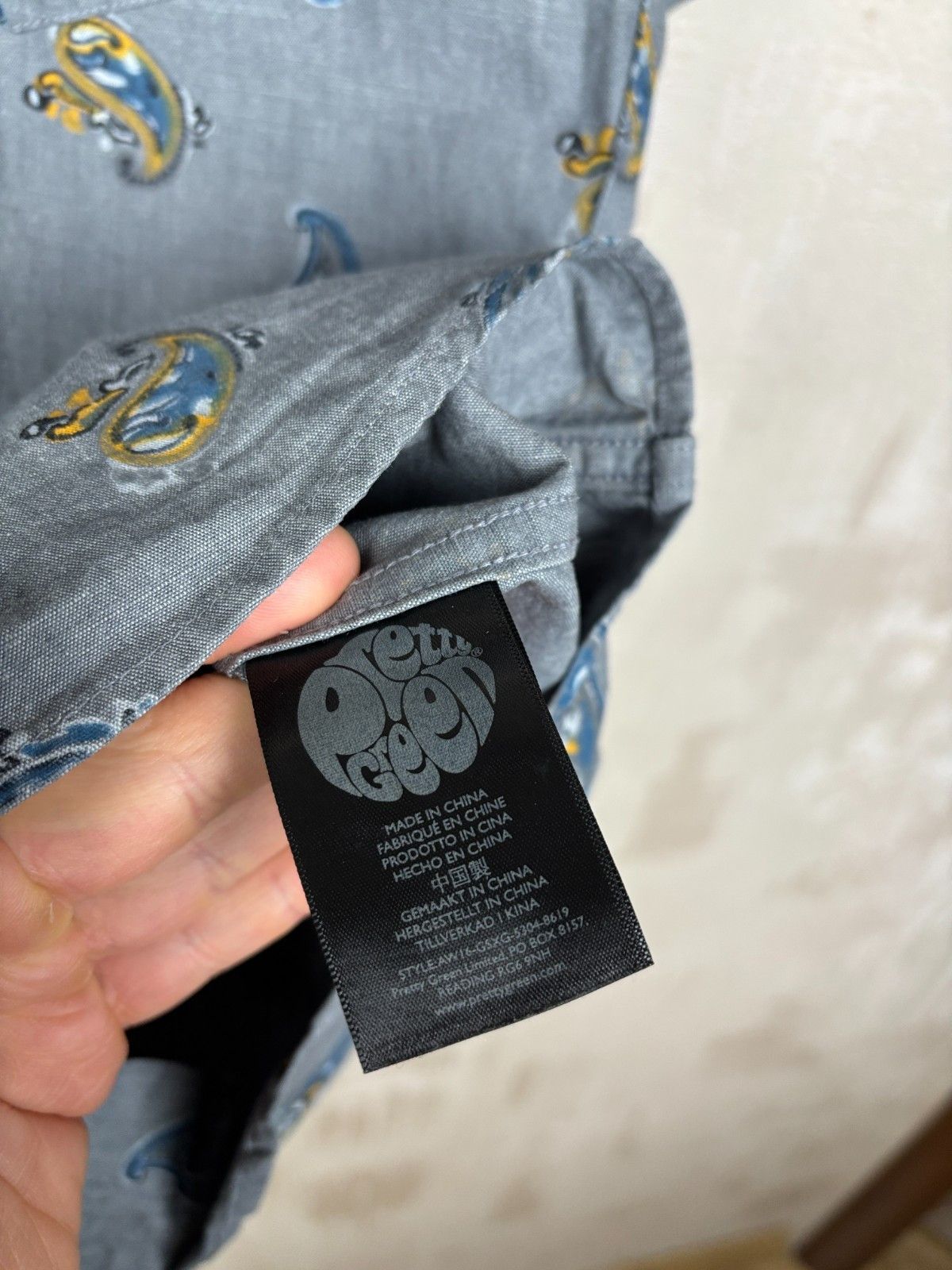 Pretty Green Pretty Green Paisley Short Sleeve Shirt Size M Size US M / EU 48-50 / 2 - 11 Thumbnail