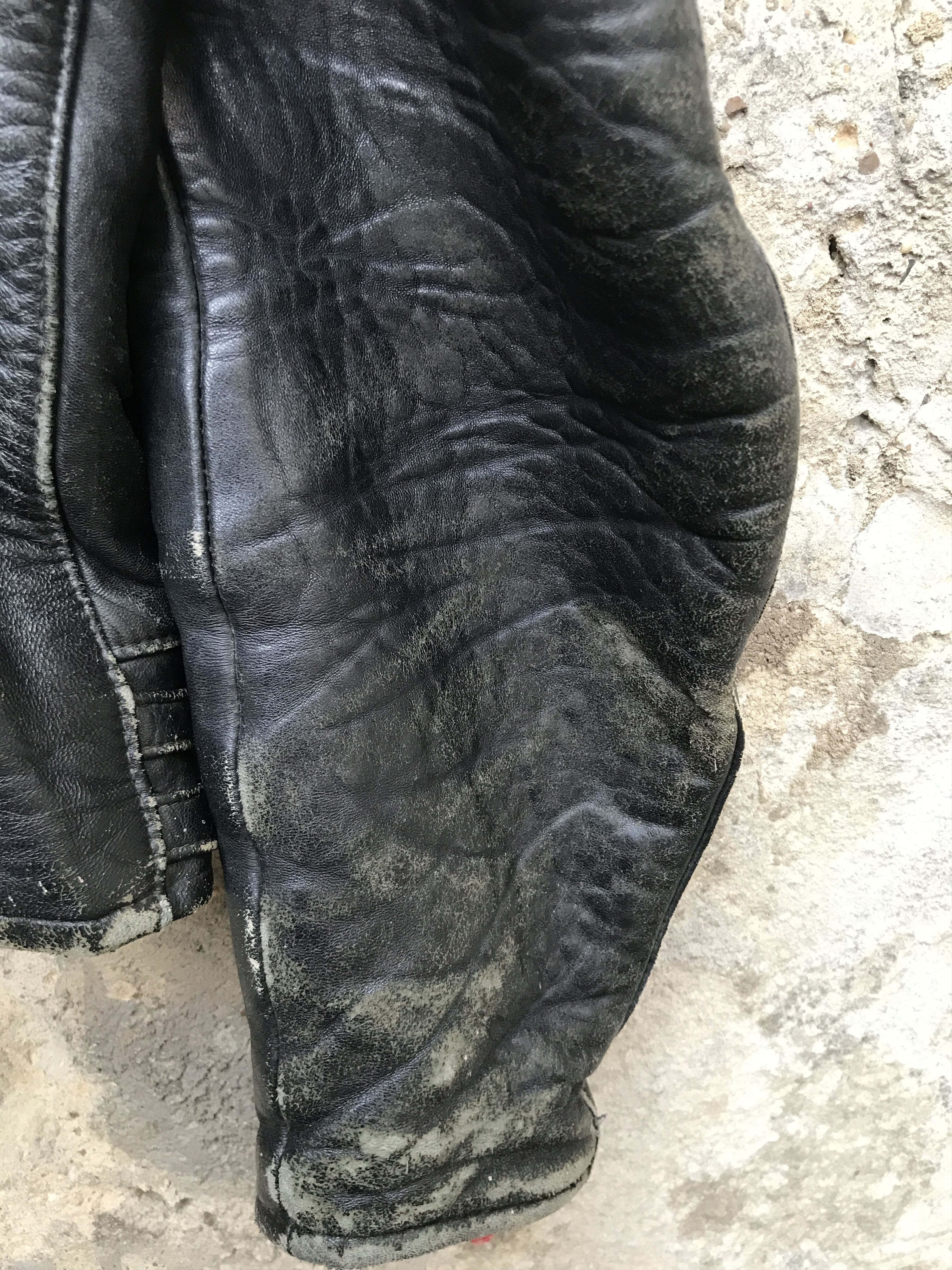 Vintage Amazing Vintage 70s Motorcycle Mascot Leather Biker Jacket Size US M / EU 48-50 / 2 - 12 Thumbnail