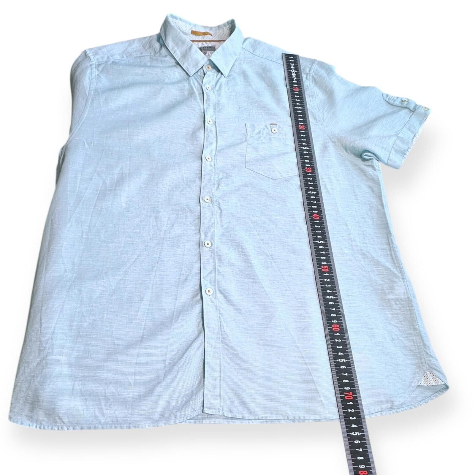 Ted Baker Ted Baker 7 Shirt Men's UK Size 3XL Green Short Sleeve Size 52R - 11 Thumbnail