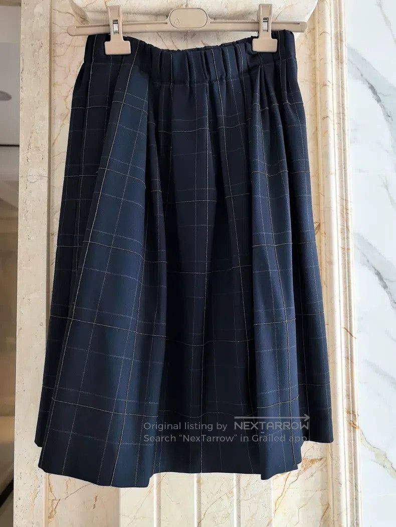 Brunello Cucinelli Brunello Cucinelli Wool diamond pattern sequin skirt Size 27" / US 4 / IT 40 - 1 Thumbnail