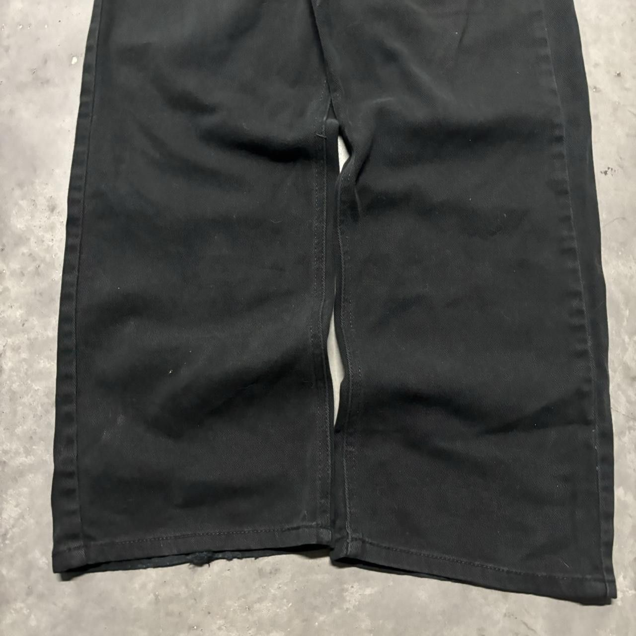 Japanese Brand × Vintage Crazy Vintage Y2K/2000s Grunge Solid Black Essential Denim Jeans! Size US 36 / EU 52 - 6 Thumbnail
