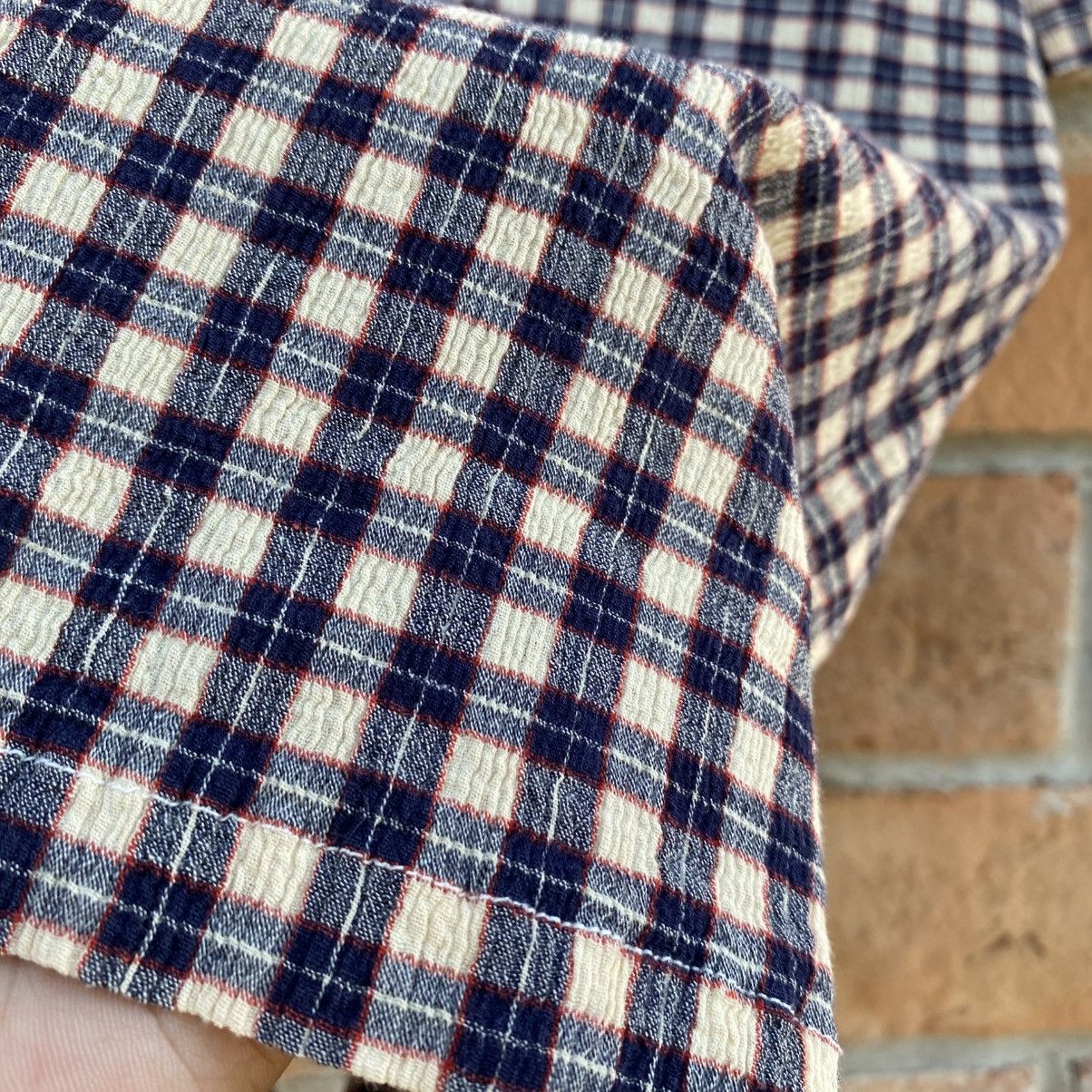 Tsumori Chisato Tsumori Chisato Vintage Plaid Button-Up Pleated Shirt Size M / US 6-8 / IT 42-44 - 5 Thumbnail