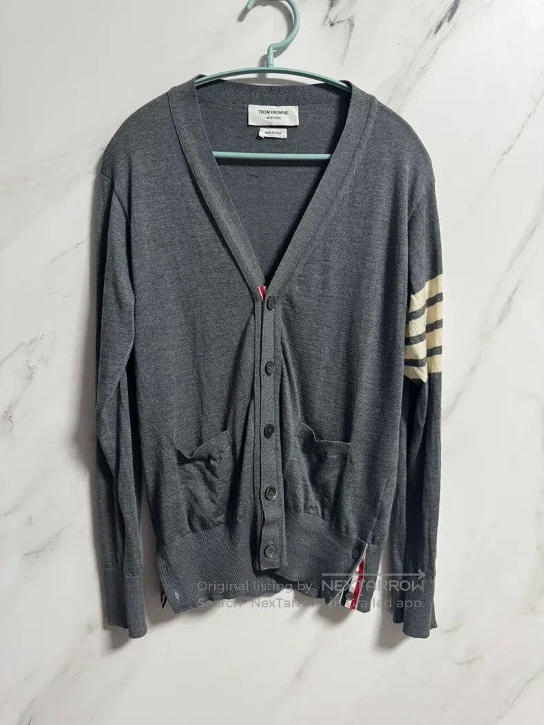 Thom Browne Thom Browne Gray wool sweater Size US S / EU 44-46 / 1 - 1 Thumbnail