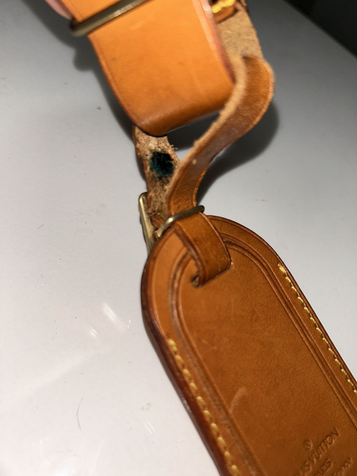 Louis Vuitton Louis Vuitton Vachetta Leather Luggage Tag Size ONE SIZE - 4 Thumbnail
