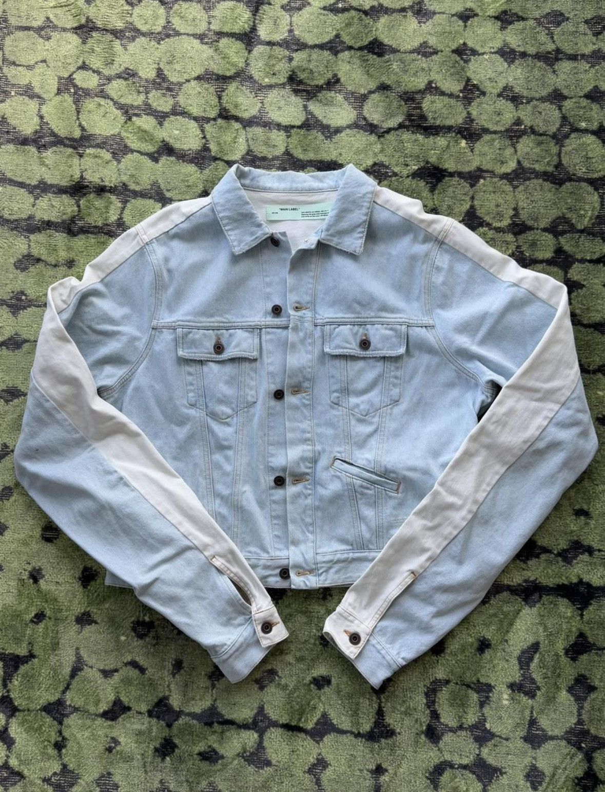 Off-White Exaggerated Sleeve Denim Jacket Size US L / EU 52-54 / 3 - 1 Thumbnail