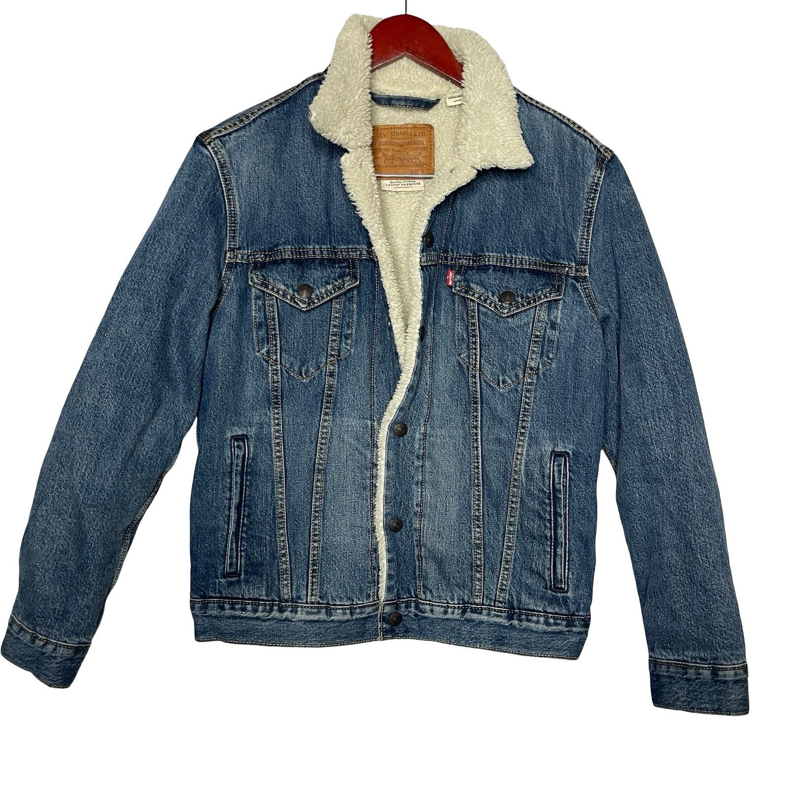 Levi's Levi’s TYPE III SHERPA TRUCKER DENIM JACKET SZ S Size US S / EU 44-46 / 1 - 2 Thumbnail
