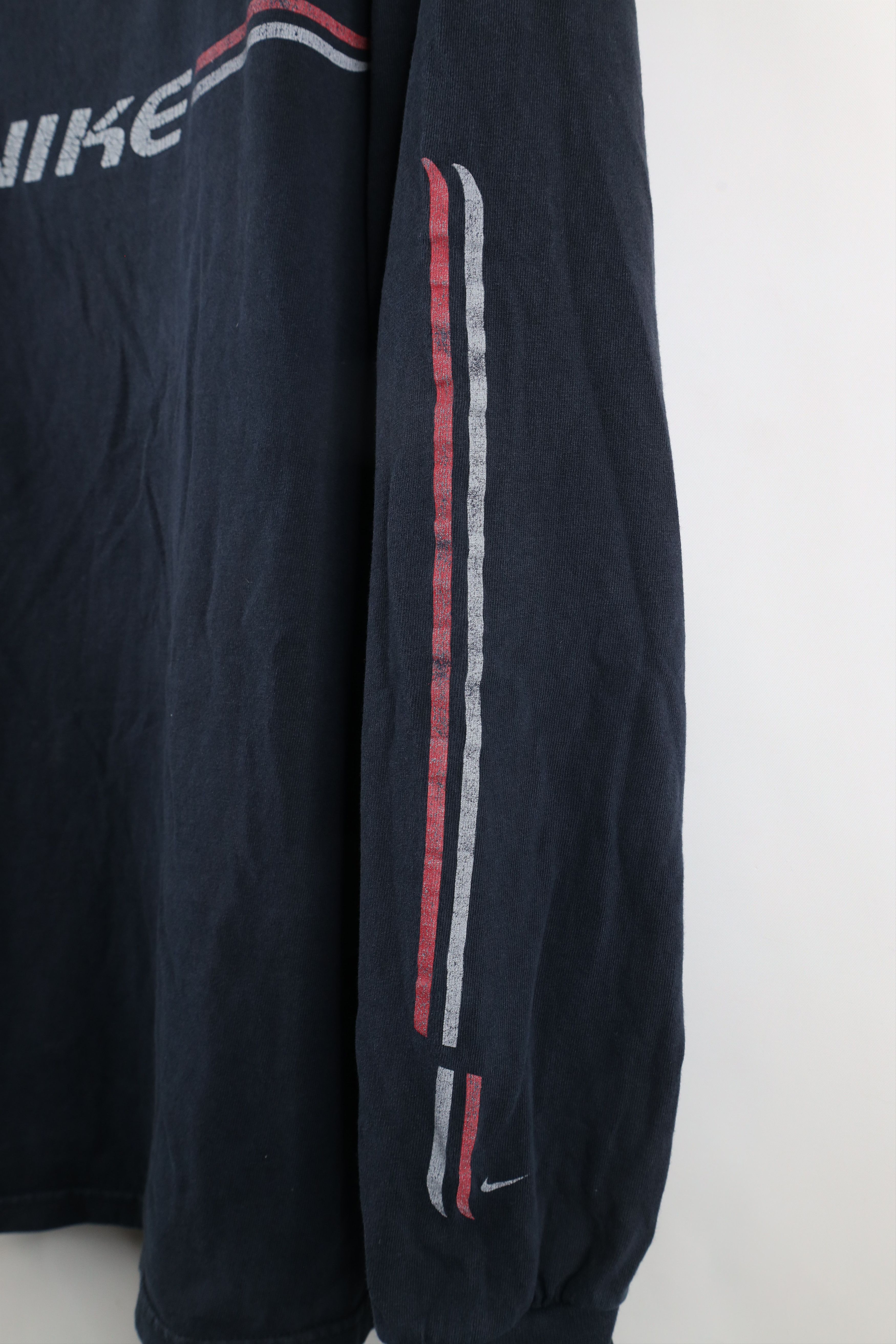 Nike × Vintage Vintage Nike Travis Scott Mini Swoosh Long Sleeve T-Shirt Size US XL / EU 56 / 4 - 4 Thumbnail