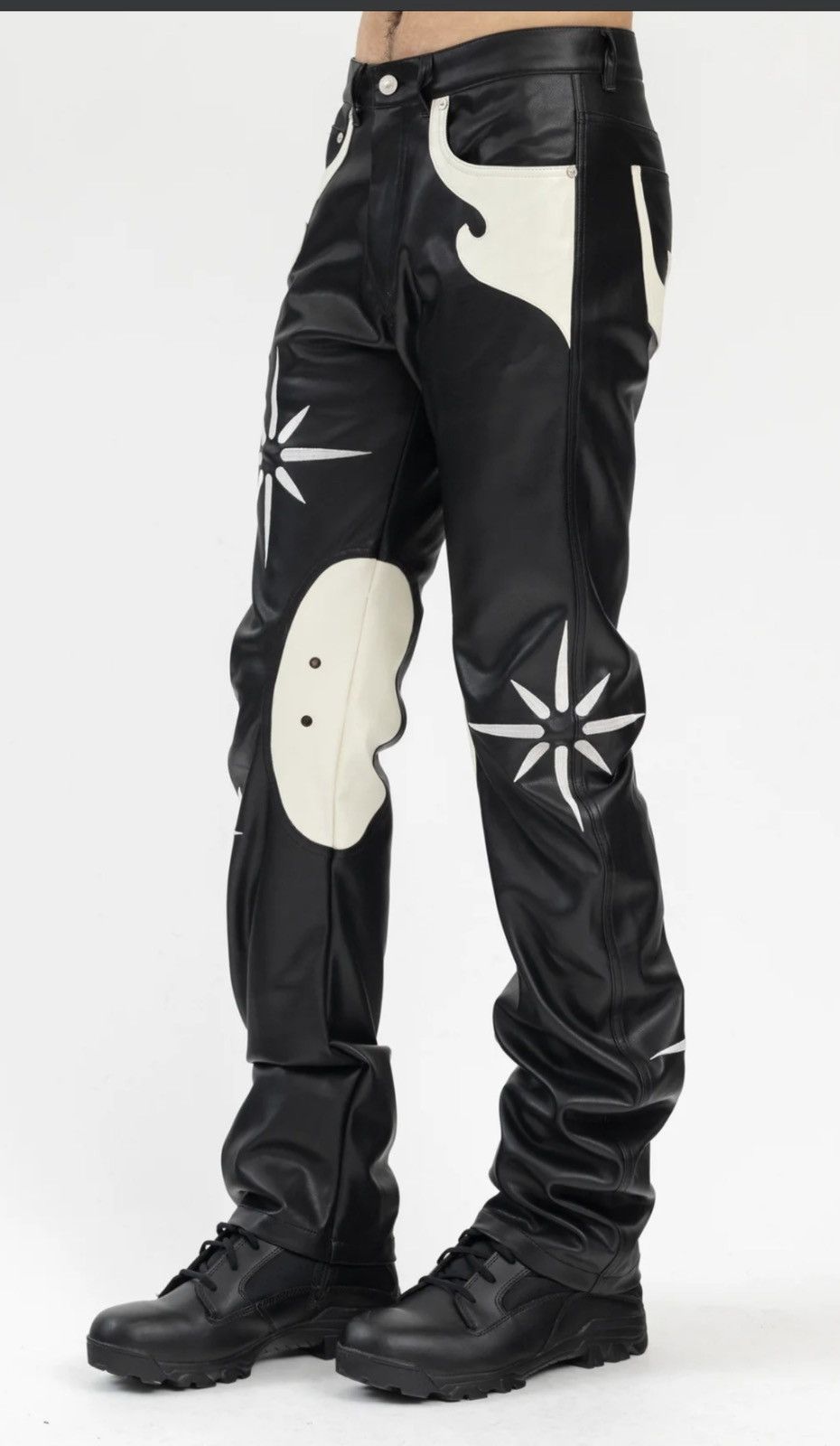 Kusikohc Kusikohc Flower Rider Faux leather pants Size US 32 / EU 48 - 1 Thumbnail